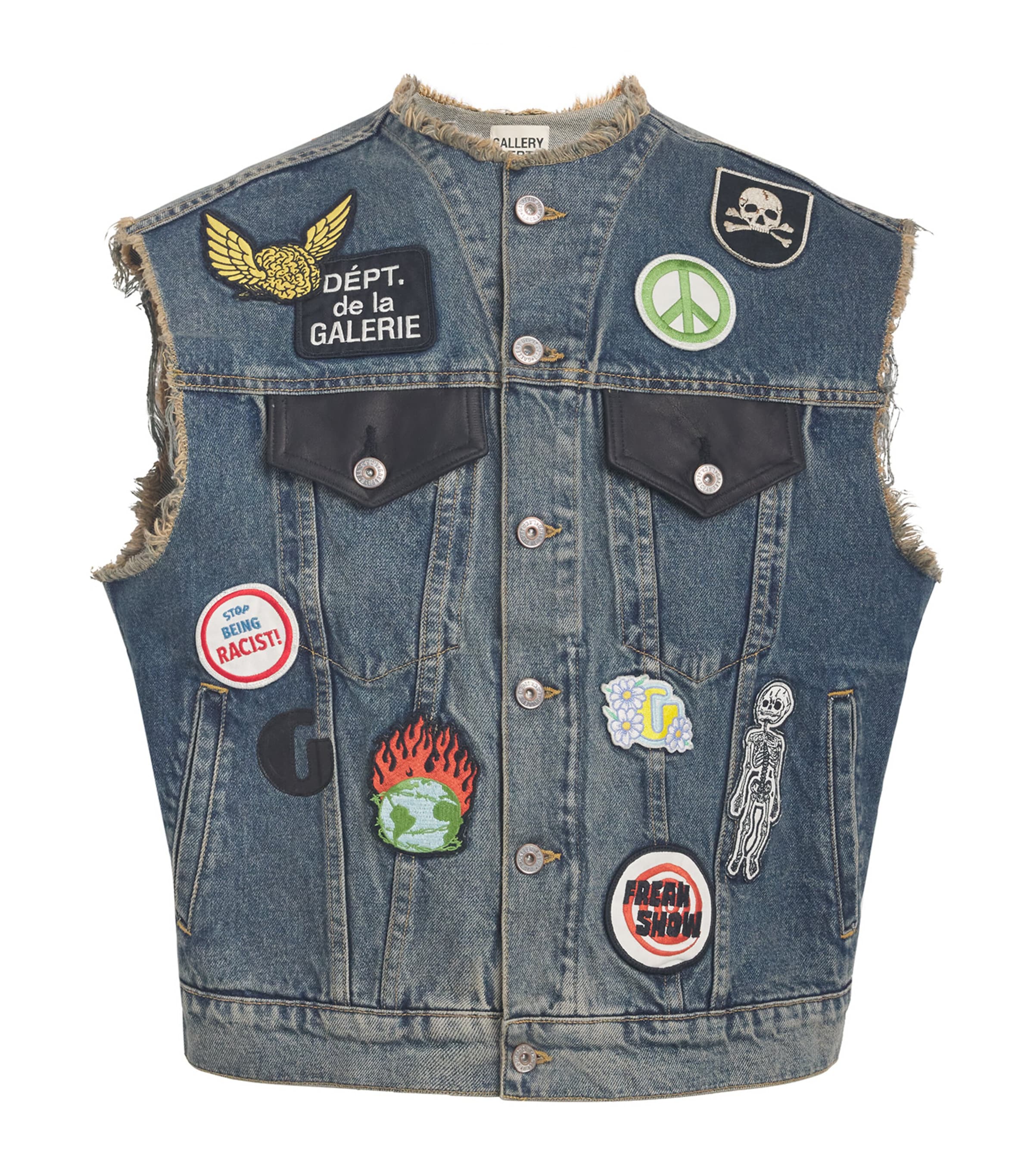 Gallery Dept. Midnight Denim Waistcoat In Blue