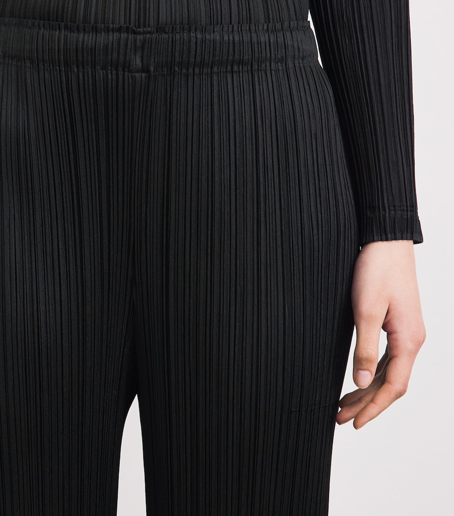 Pleats Please Issey Miyake Womens Monthly Colors Trousers Black Image 3