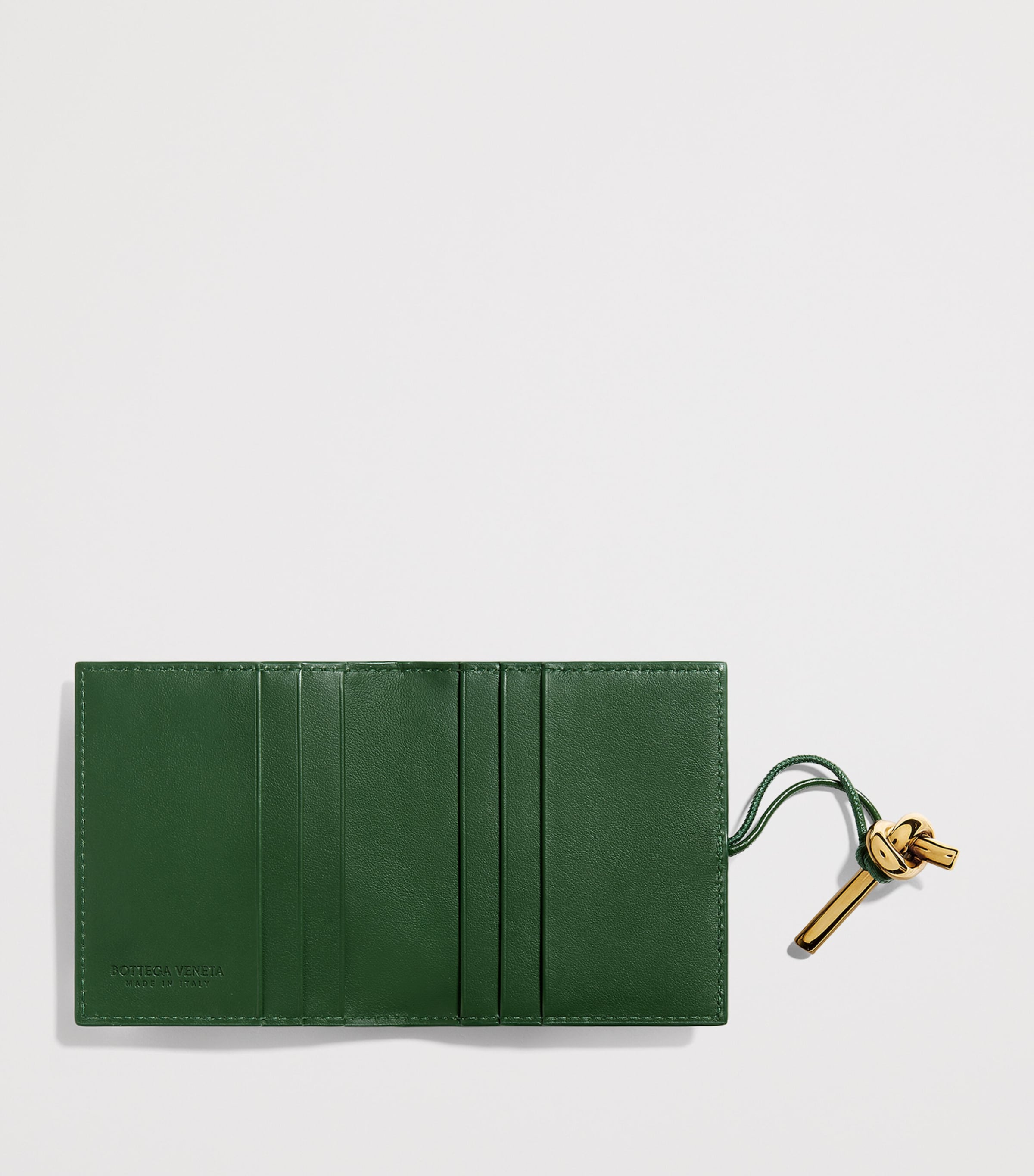Bottega Veneta Nappa Leather Andiamo Flap Card Holder Image 2