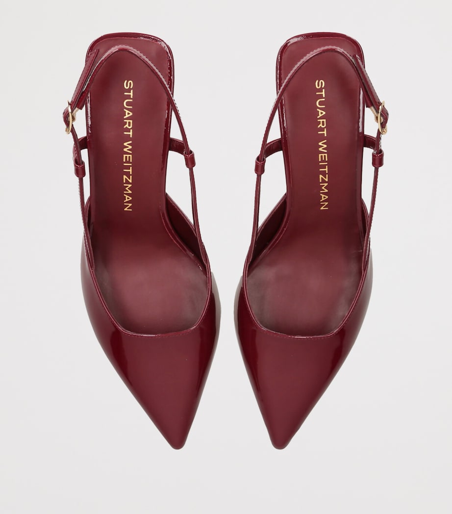 Patent Leather Vinnie Slingback Pumps 50 RED/DARK Image 4