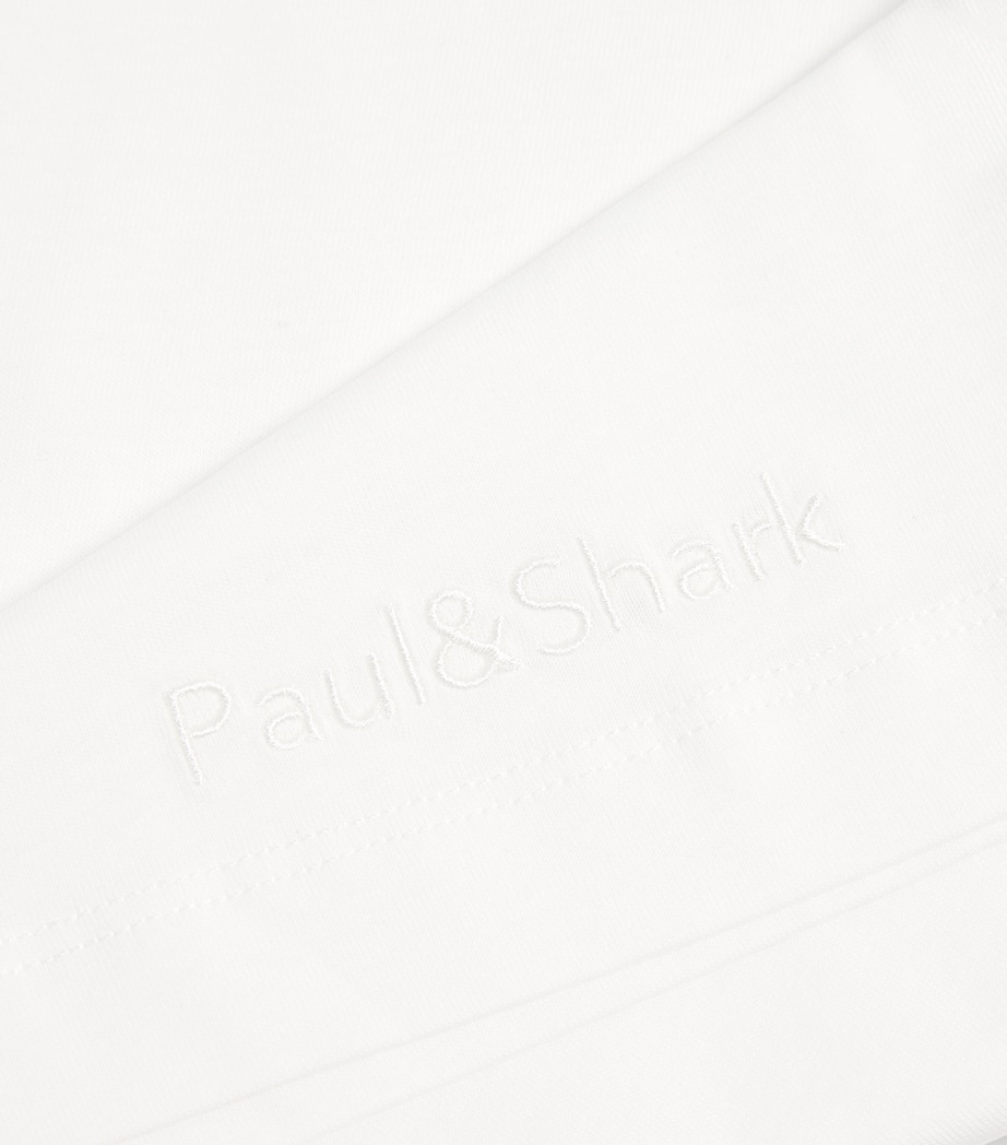 Paul & Shark Cotton Logo T-Shirt (8-14 Years) Optical White Image 3