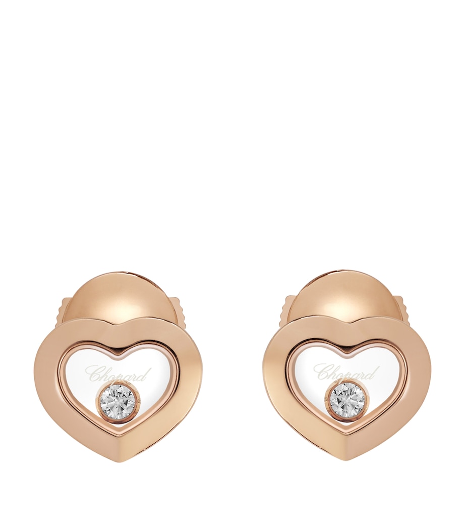 Rose Gold And Diamond Happy Diamonds Icons Earrings 18K ROSE GOLD Image 1