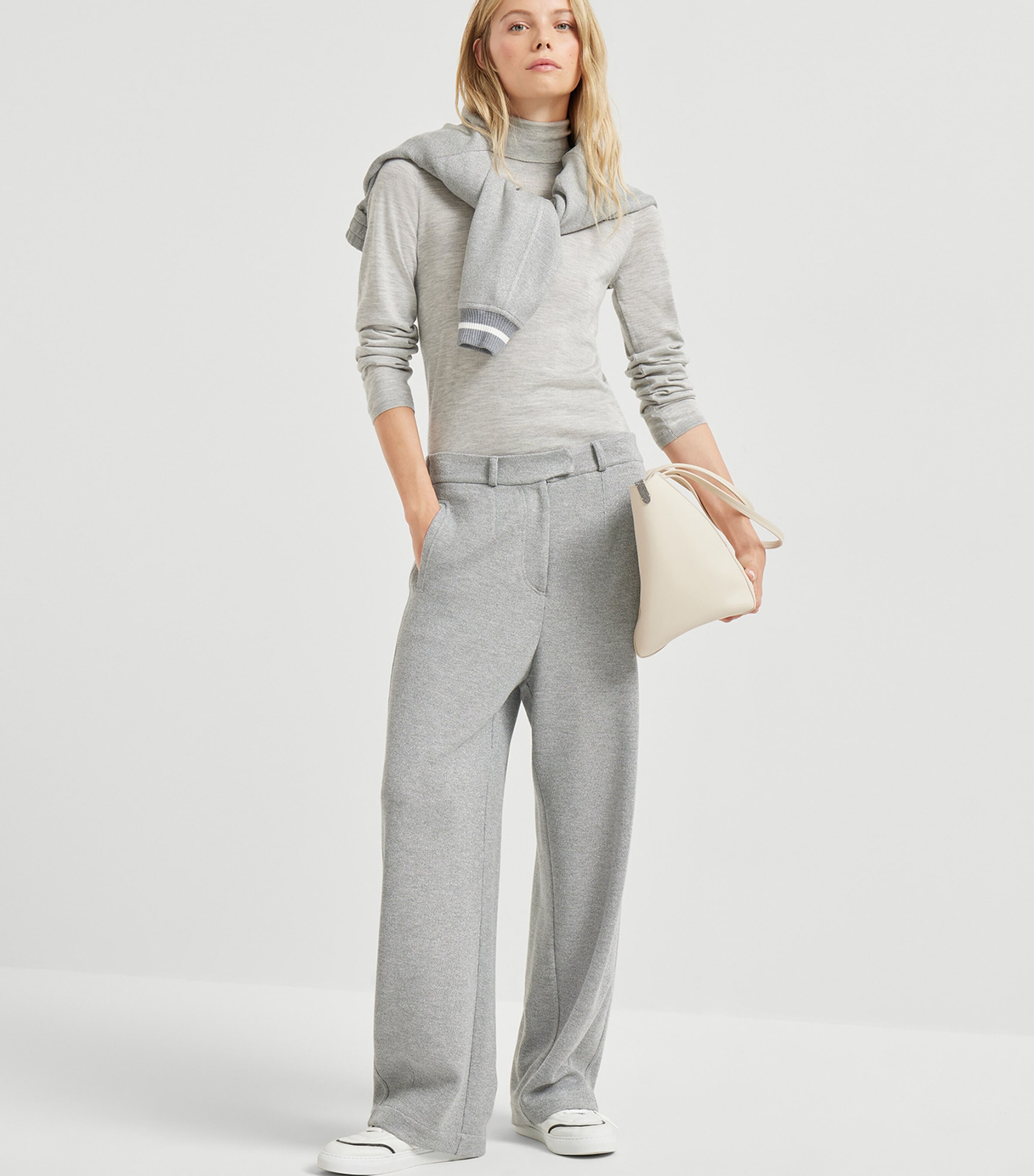 Cashmere-Silk Rollneck Sweater C072 Image 4