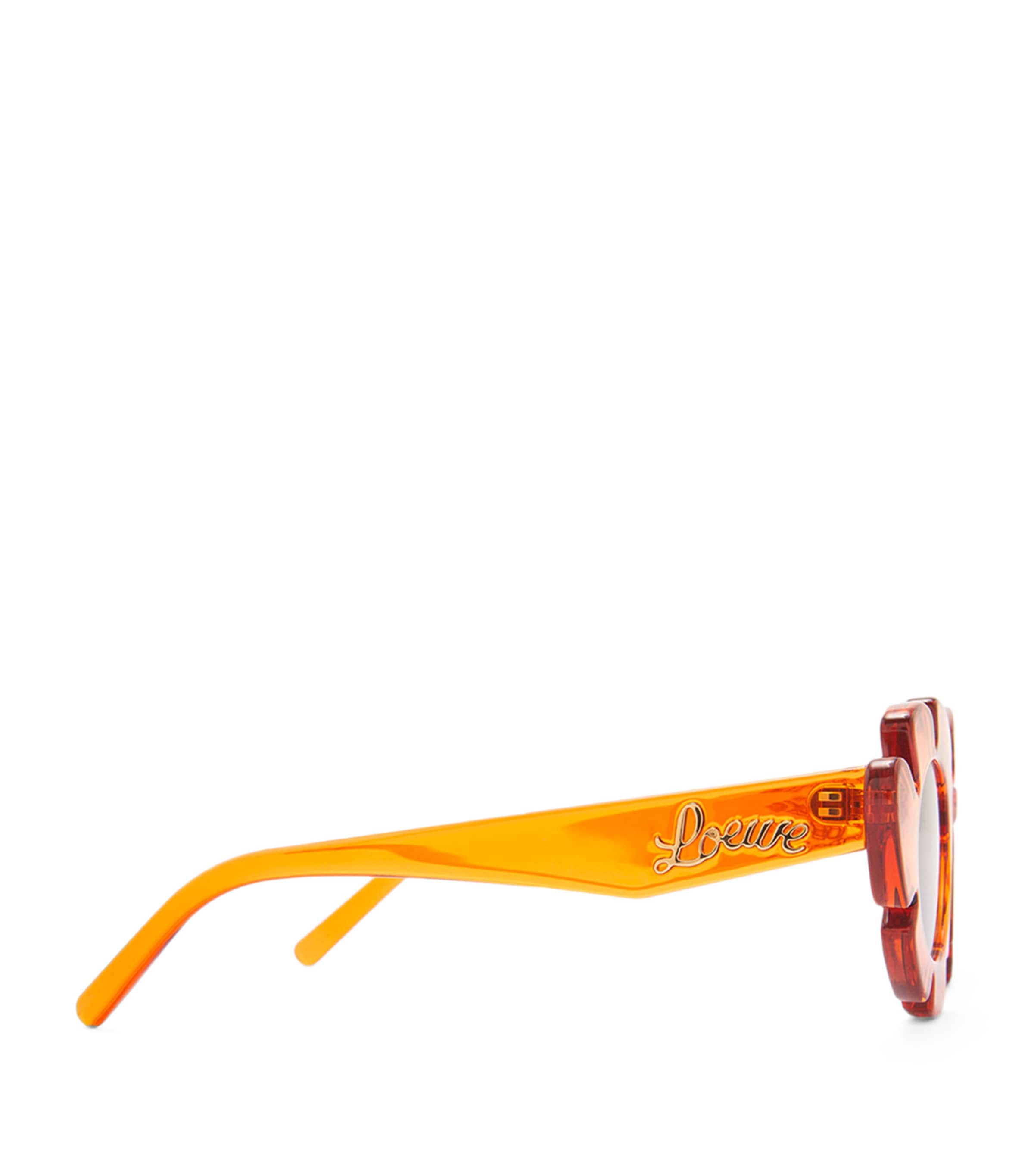 x Paula's Ibiza Flower Sunglasses TRANSPARENT ORANGE Image 2