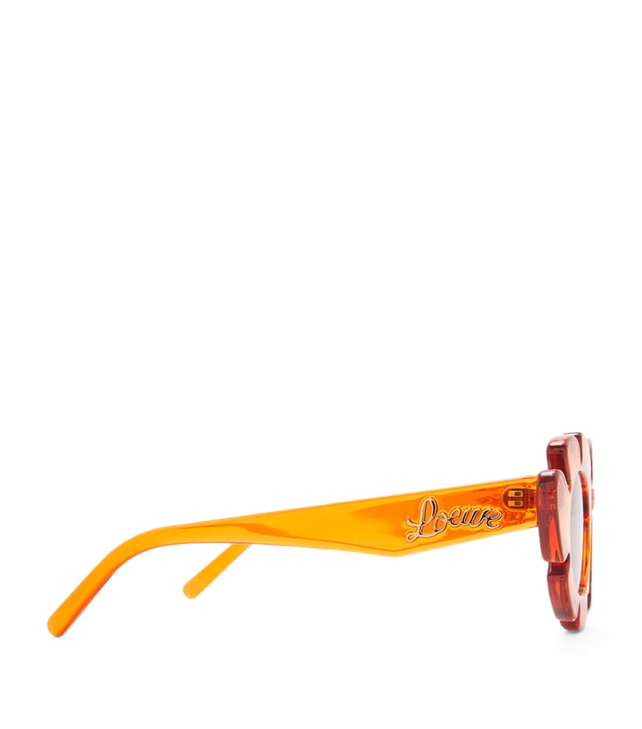 x Paula's Ibiza Flower Sunglasses TRANSPARENT ORANGE Image 2