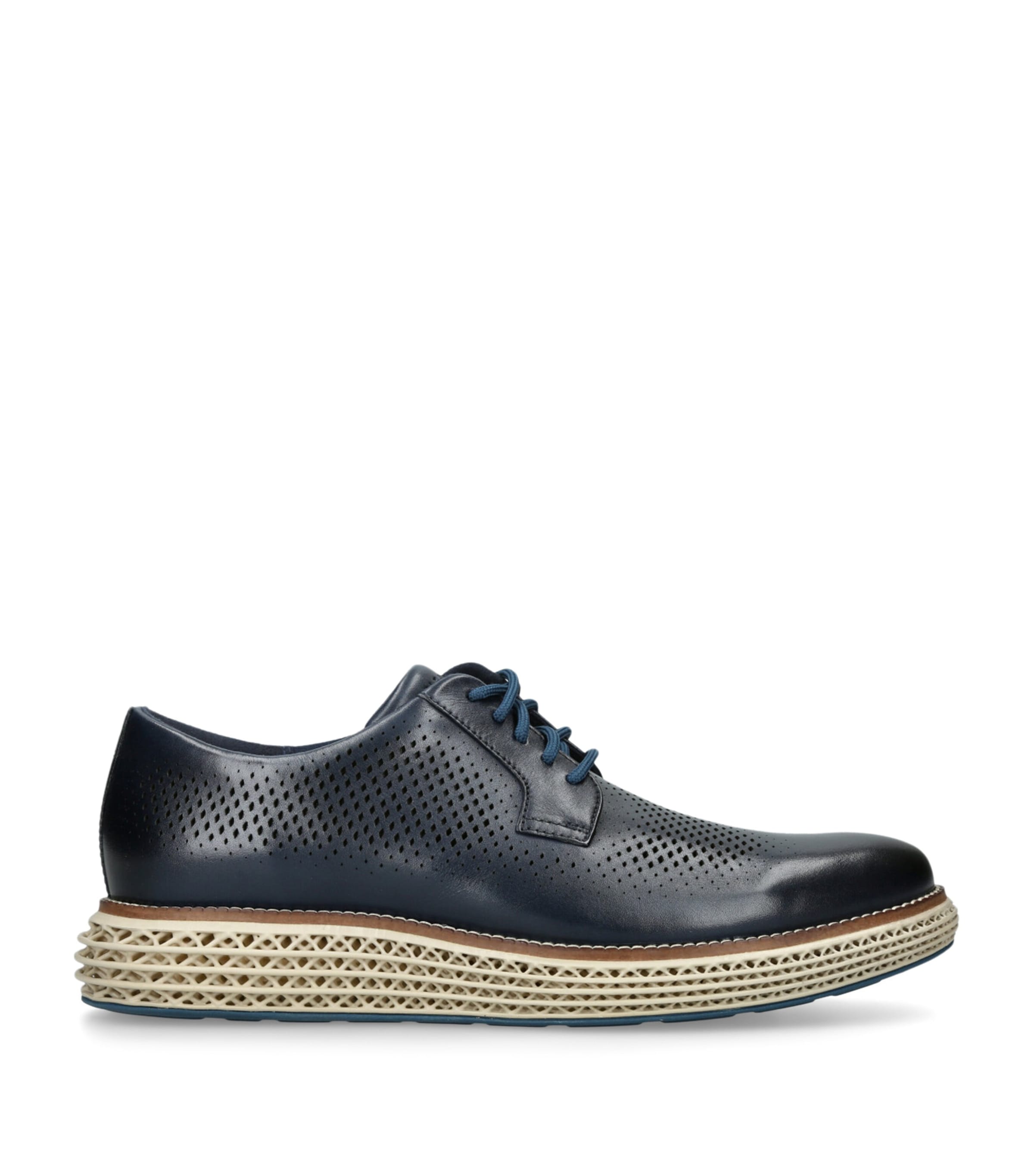 Cole Haan Navy Leather ØriginalGrand Skyweave Oxford Sneakers