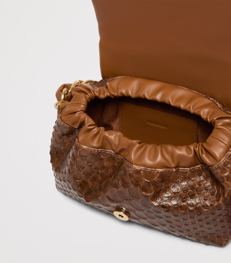 Marella Medium Le Muse Clutch Bag Caramel Image 4