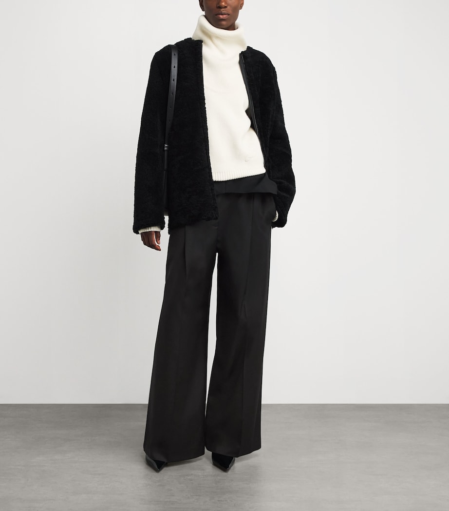 Wool-Blend Natalini Trousers DBLK BLACK Image 2