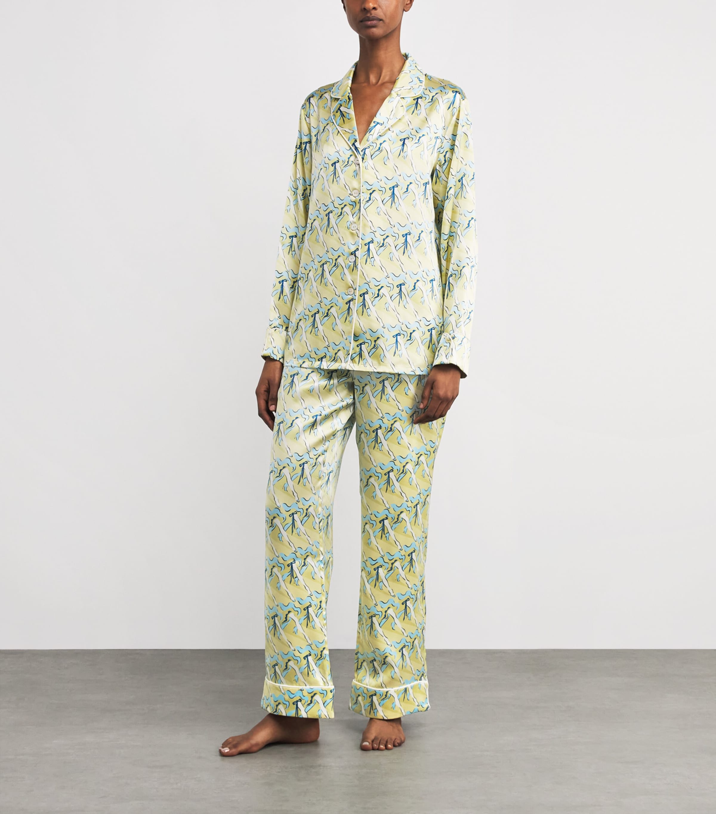 Silk Can-Can Lila Pyjama Set LOULOU Image 2