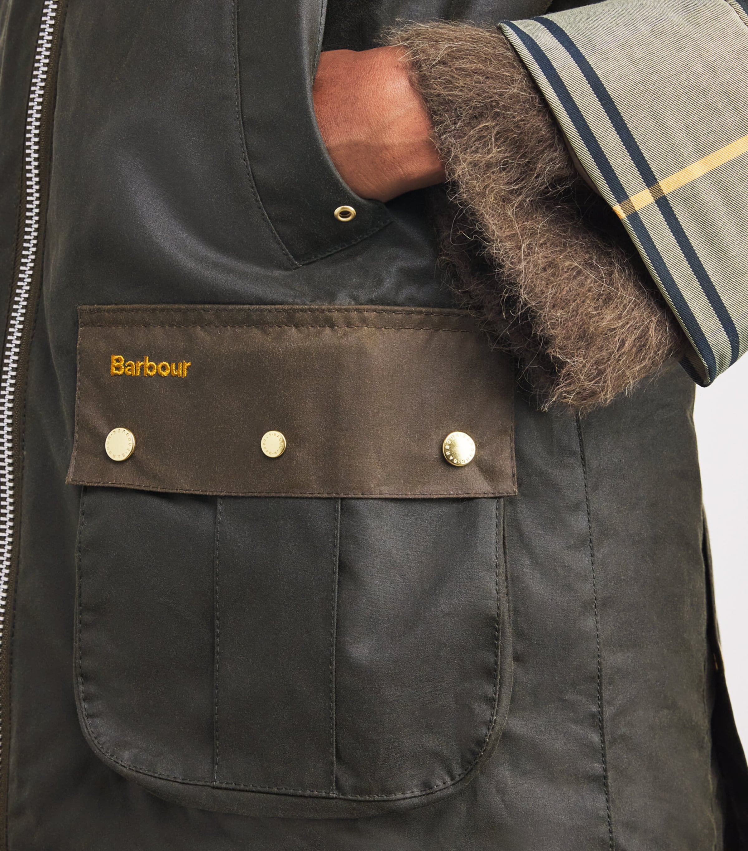 Waxed Kettlewell Jacket ARCH OLV/BCH/ANCTRTN Image 6