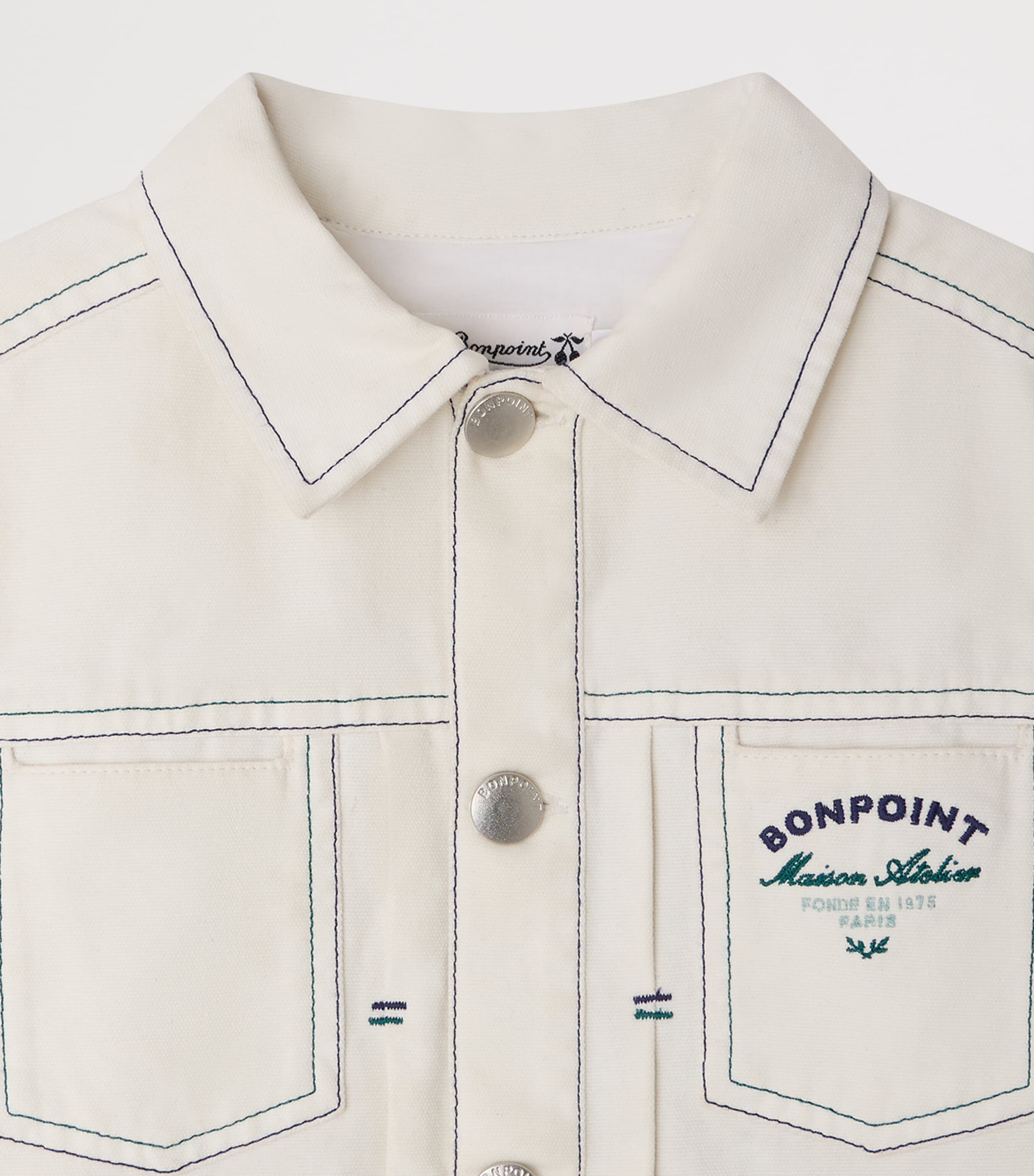 Leddis Denim Jacket (4-8 Years) ECRU Image 3