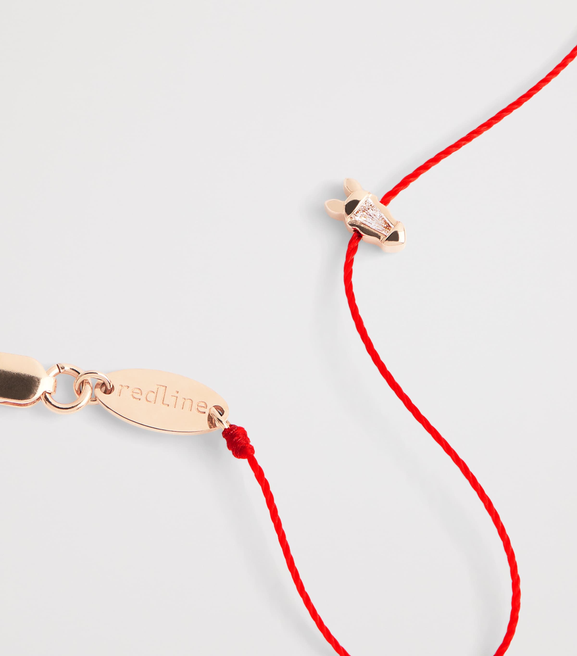 Redline Rose Gold and Diamond Chinese New Year Bracelet Rose Gold Image 4