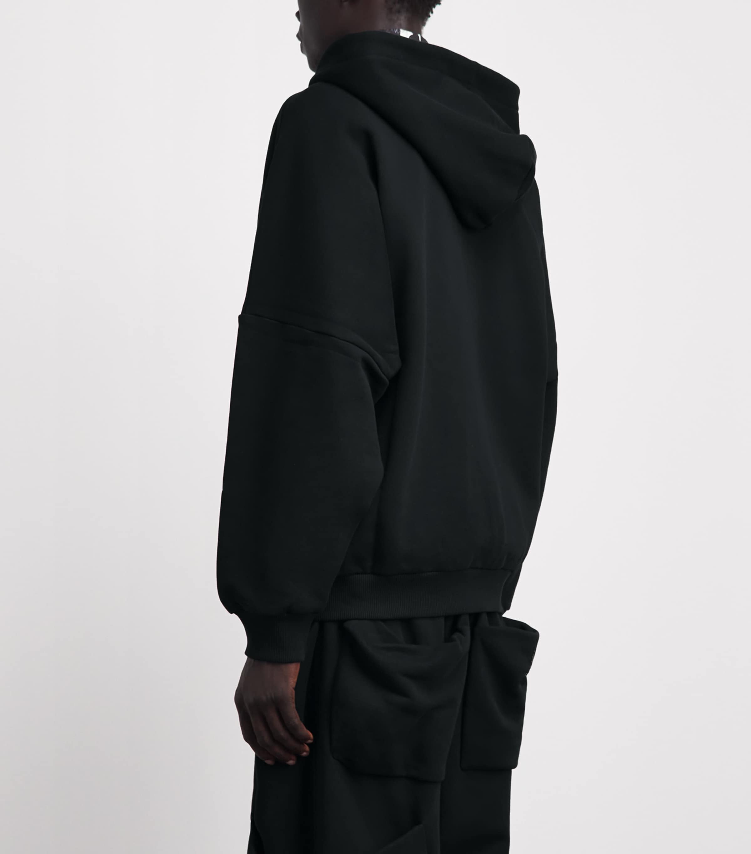 Vivienne Westwood Mens Cotton Batwing Hoodie Black Image 5