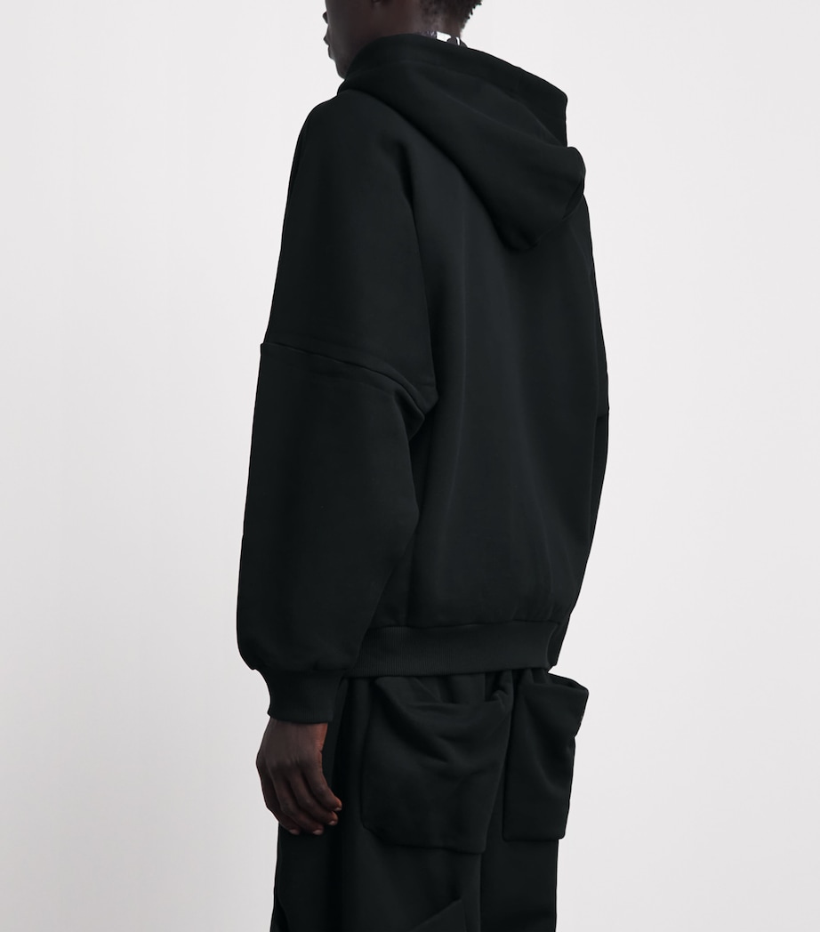 Vivienne Westwood Mens Cotton Batwing Hoodie Black Image 5