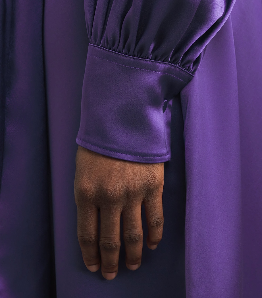 Satin Cels Maxi Dress VIOLET Image 6