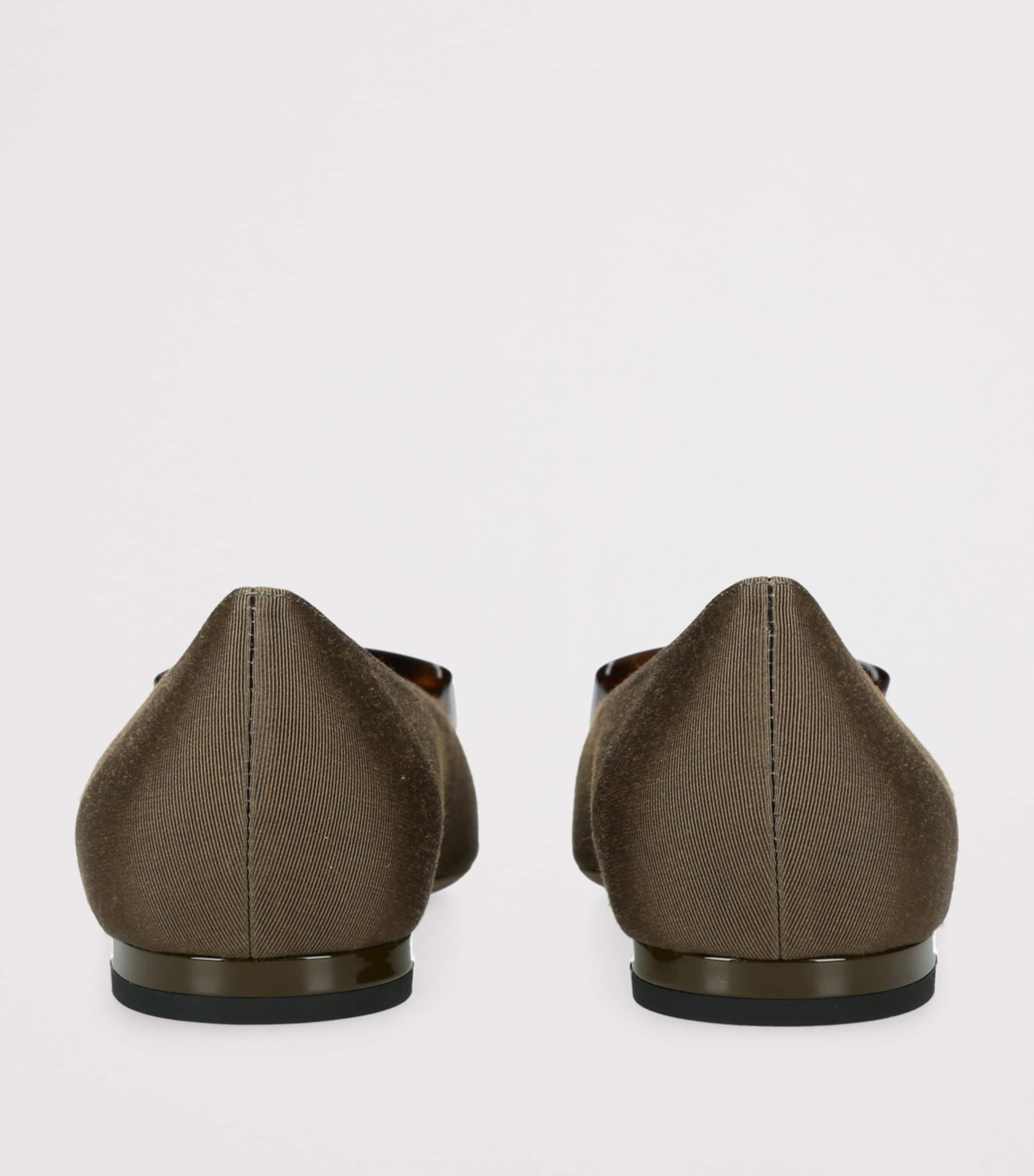 Faille Gommettine Ballet Flats KHAKI Image 2