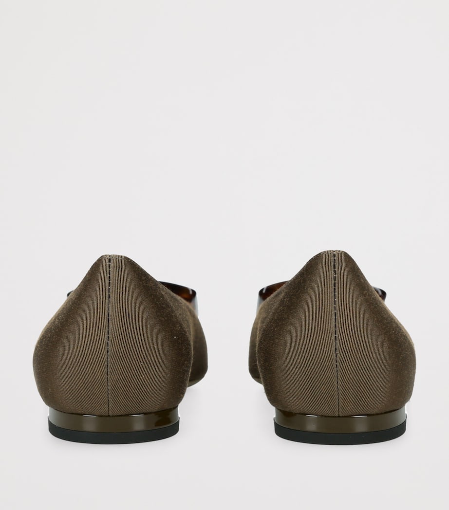Faille Gommettine Ballet Flats KHAKI Image 2