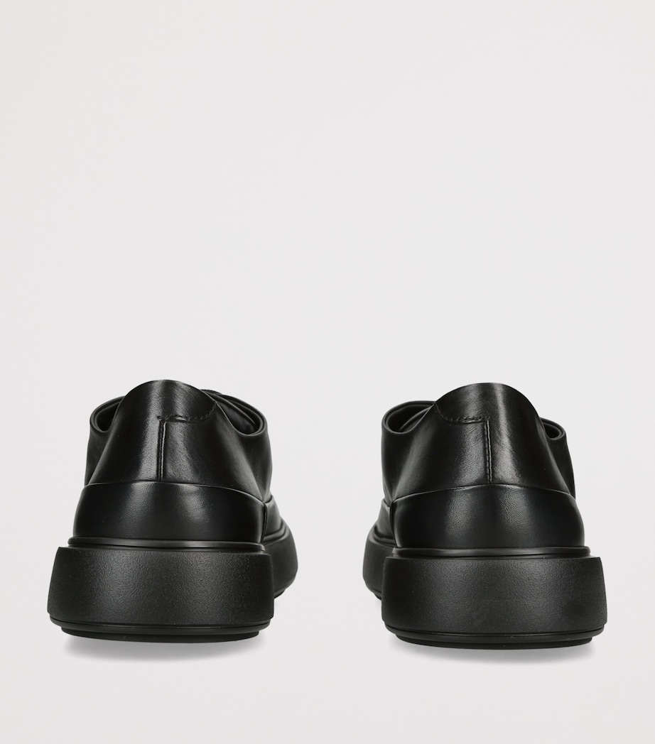 Officine Creative Leather Release Sneakers Black Image 4