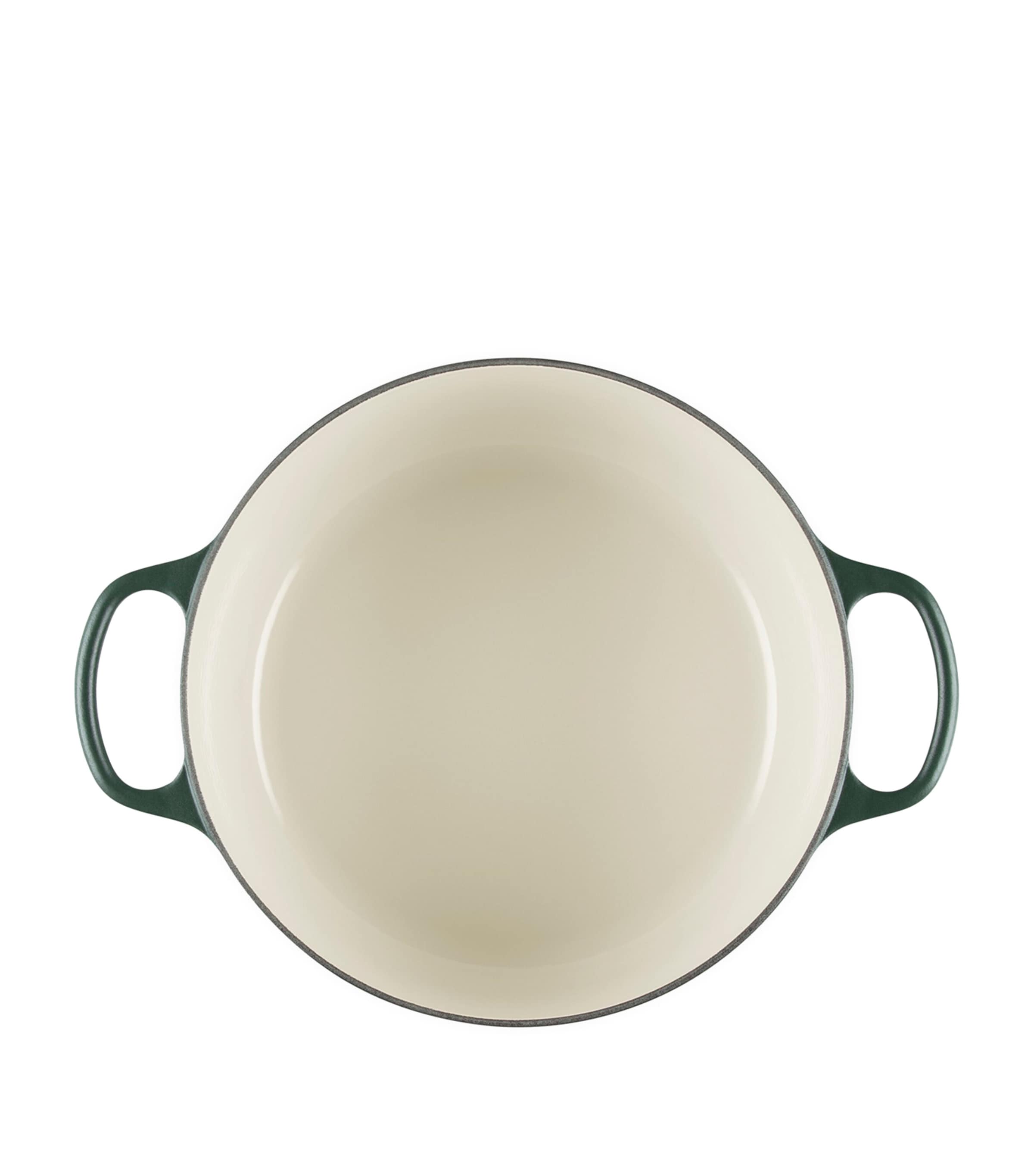 Le Creuset Cast Iron Round Casserole Dish (28cm) Green Image 4