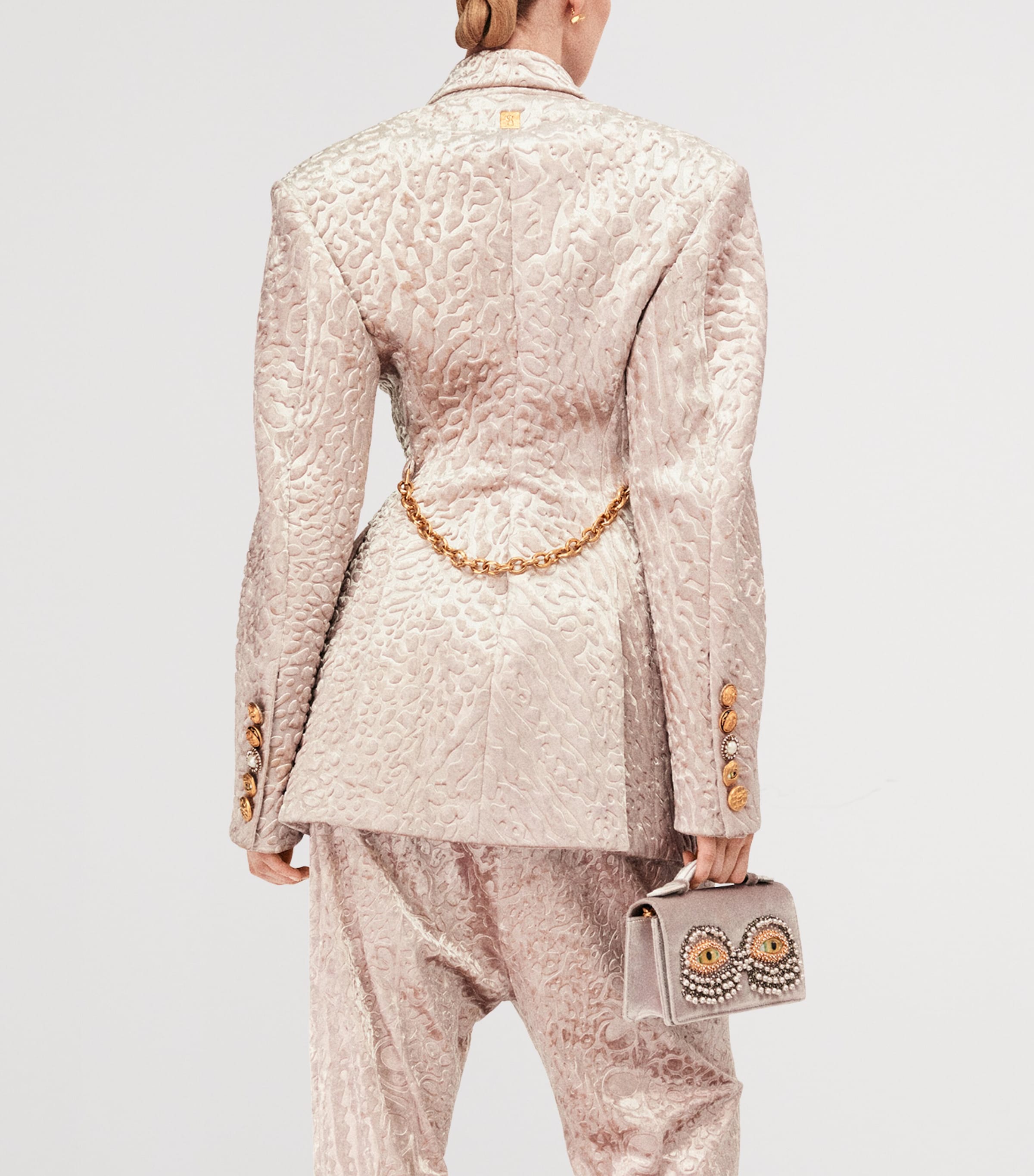 Velvet Eyes Clutch Bag 092 SILVER Image 4