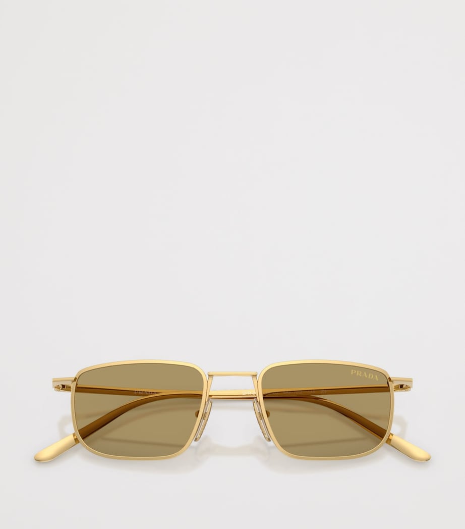 Prada Metal Pillow Sunglasses Gold Image 5