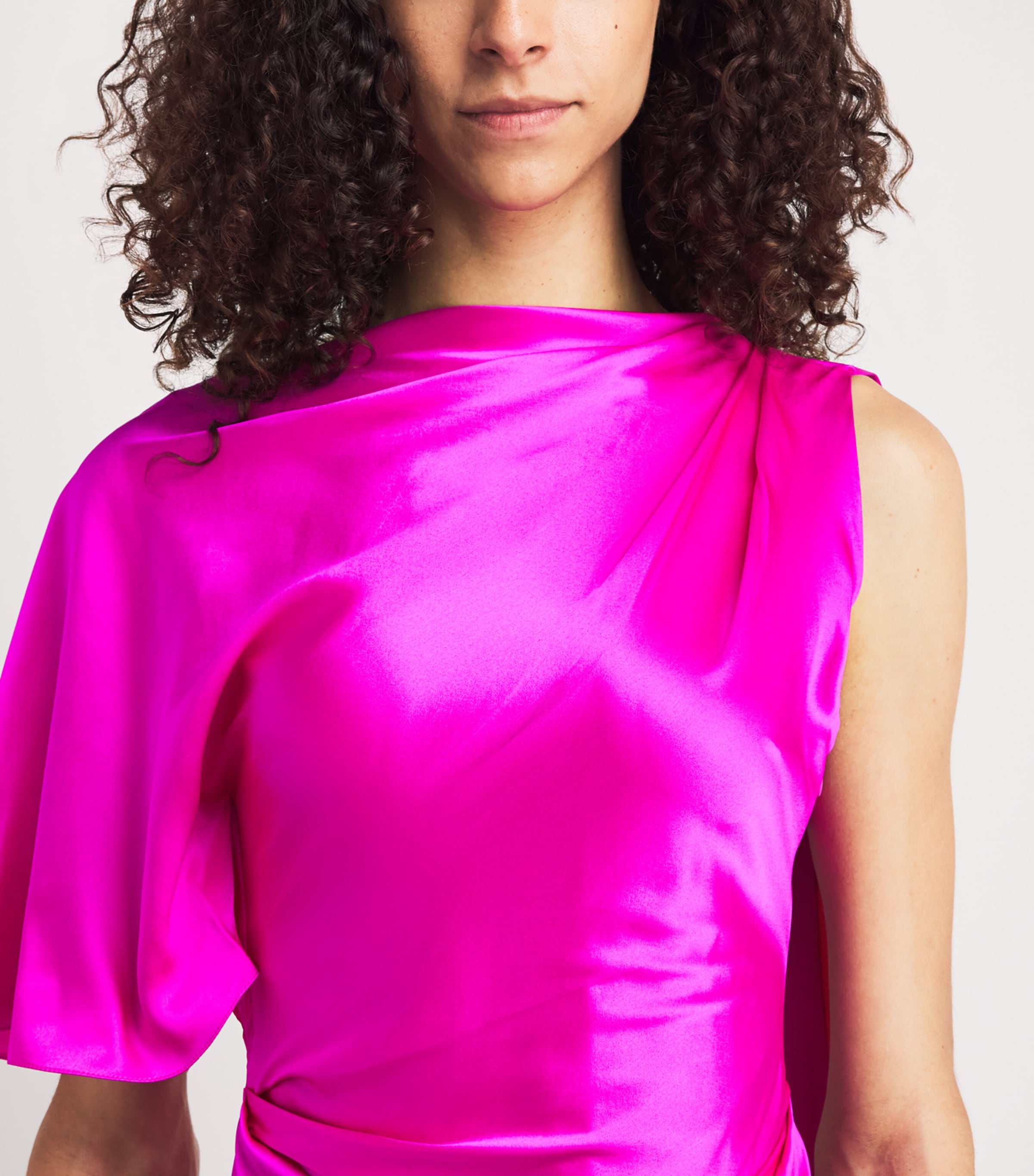 Roksanda Womens Silk Nella Gown Ultrapink/soeil Image 3