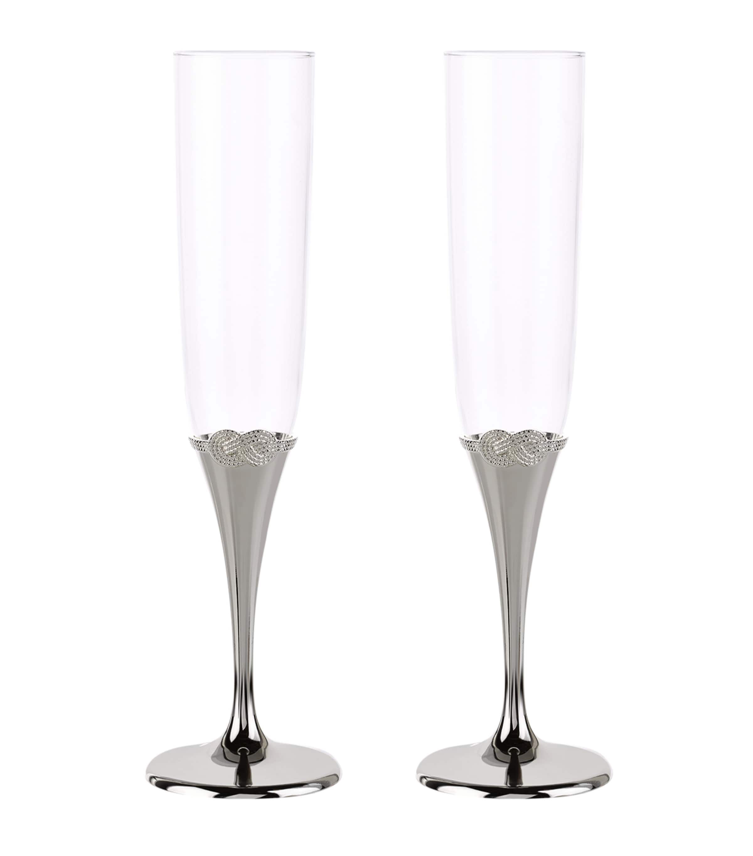 Wedgwood Set Of 2 Infinity Champagne Flutes