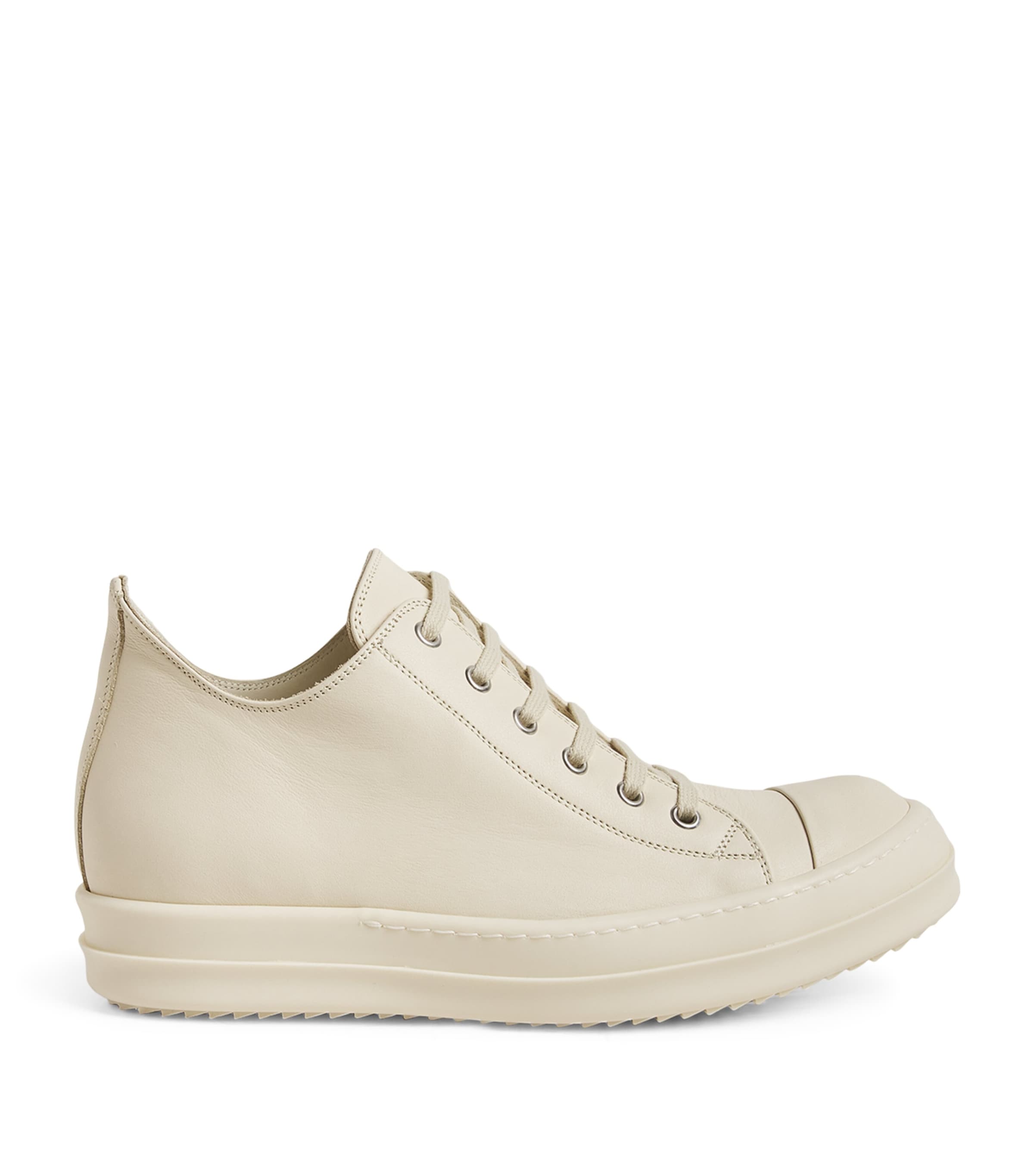 RICK OWENS LEATHER PORTERVILLE SNEAKERS 