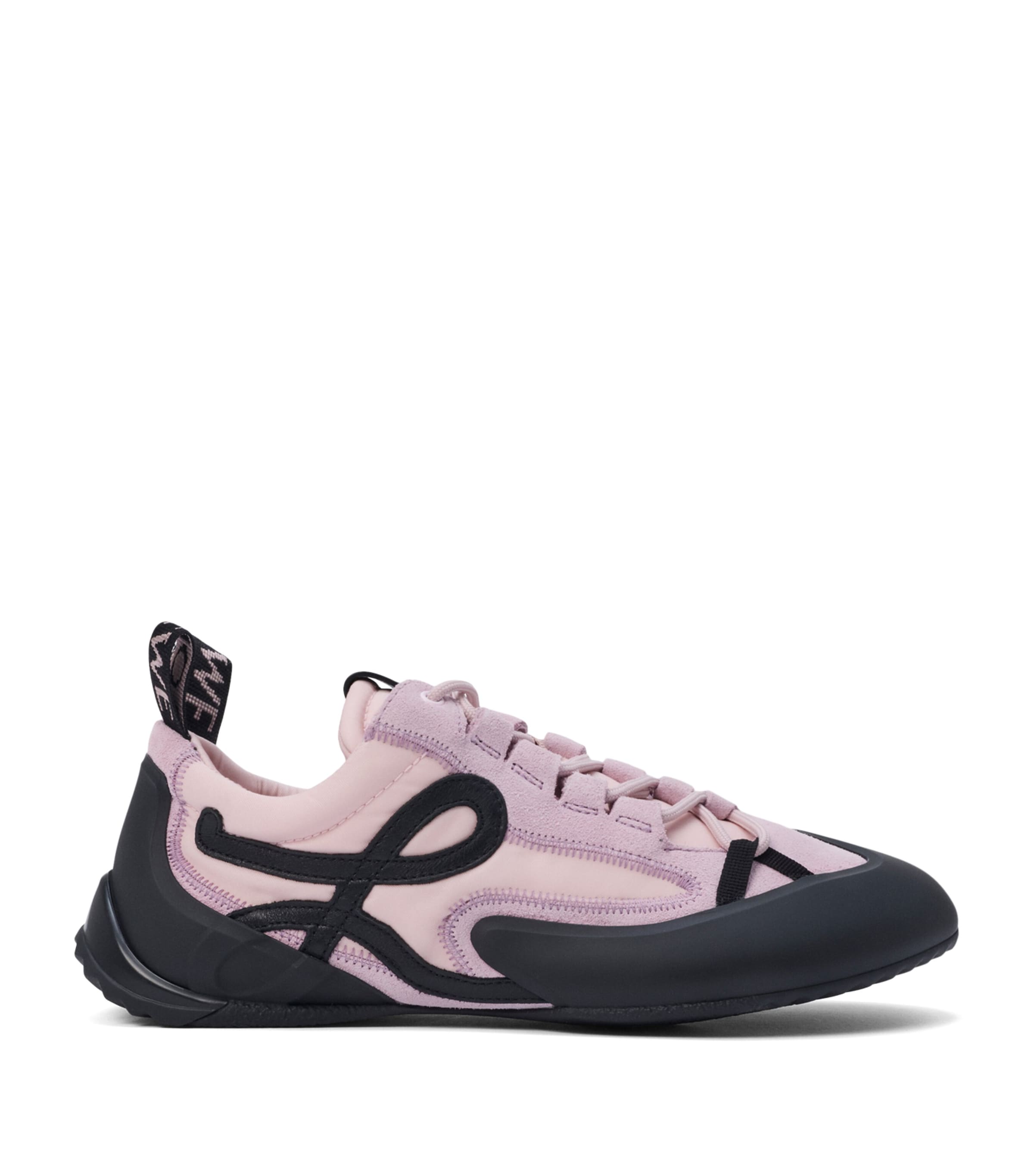 LOEWE Suede-Nylon Grip Sneakers Pink/black Image 1