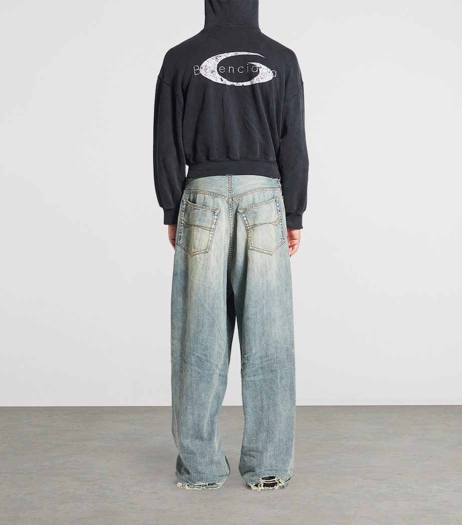 Logo-Embroidered Wide-Leg Jeans 5760 Image 5