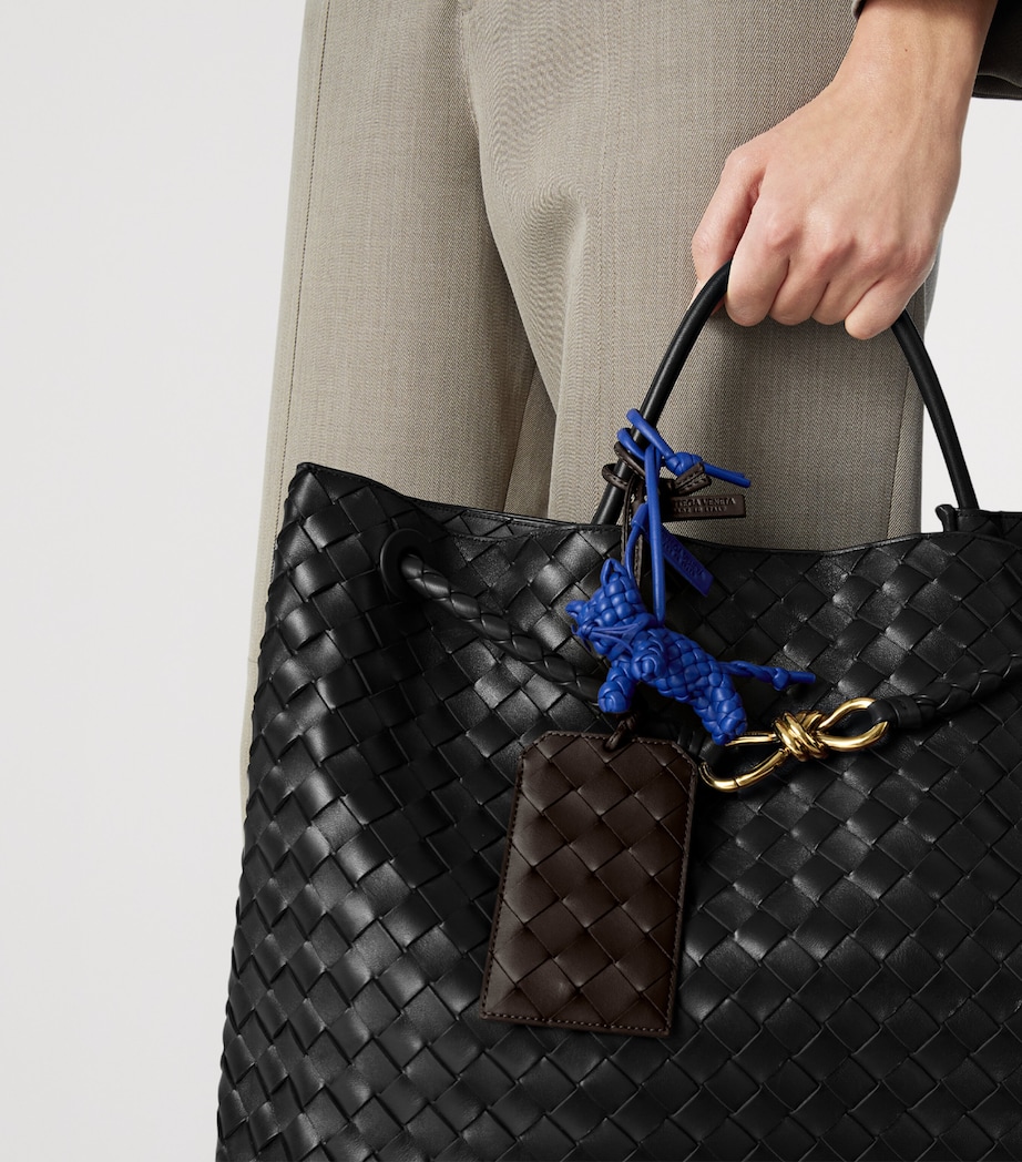 Bottega Veneta Leather Intrecciato Badge Holder Image 2