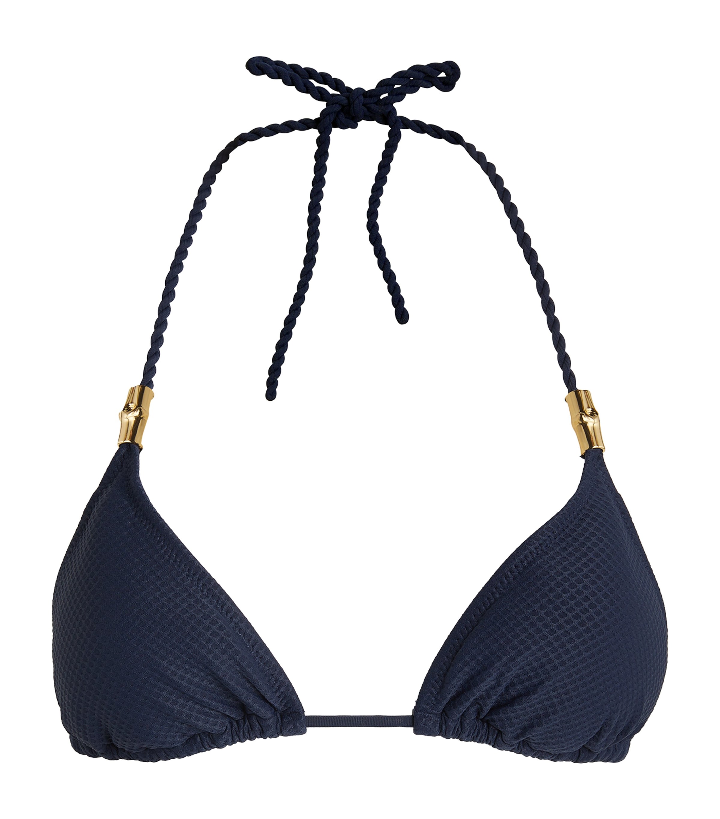 Heidi Klein Core Rope Bikini Top In Navy