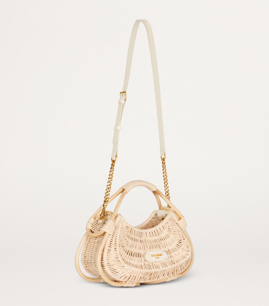 Medium Wicker Jolie Madame Top-Handle Bag 0AT BEIGE ROS Image 2