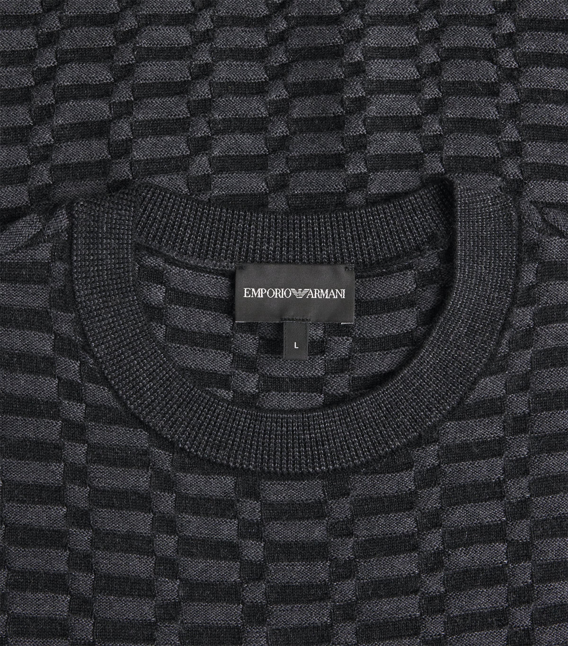 Virgin Wool Op-Art Sweater FC101 Image 5