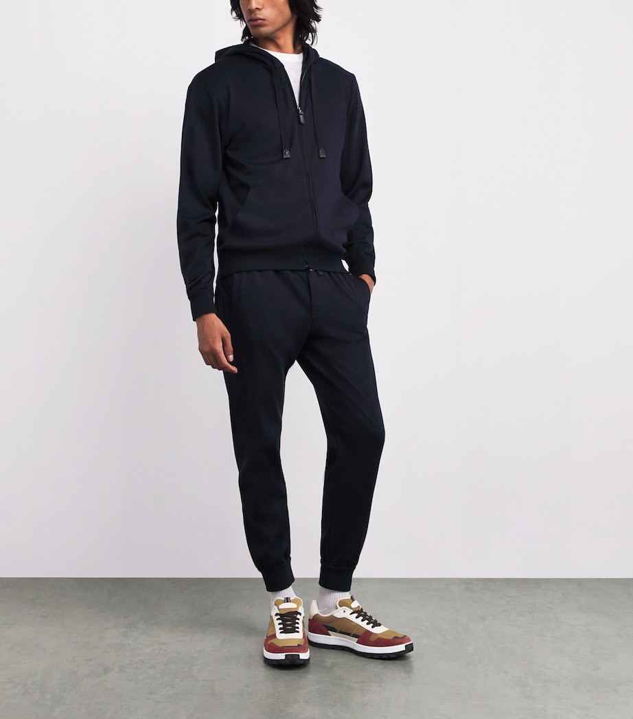 Suede-Trim Panelled Crossing Sneakers 2400 Image 6