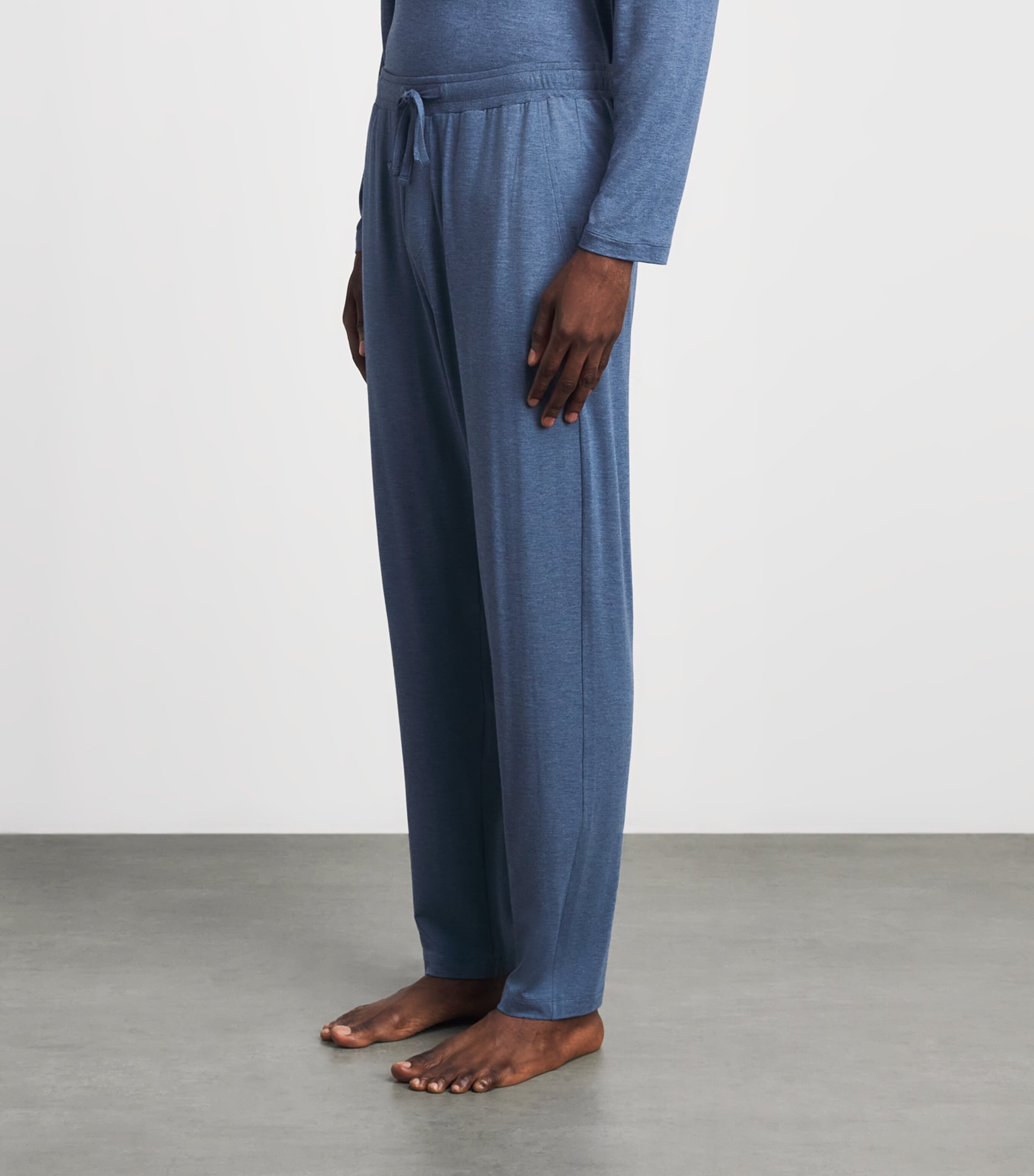Hanro Mens Casual Pyjama Bottoms Tanzanite Image 4
