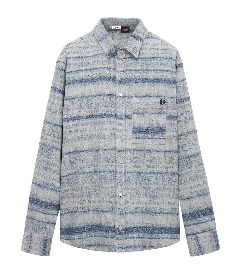 LOEWE Mens x Paula's Ibiza Denim Relaxed Shirt Blue Image 1