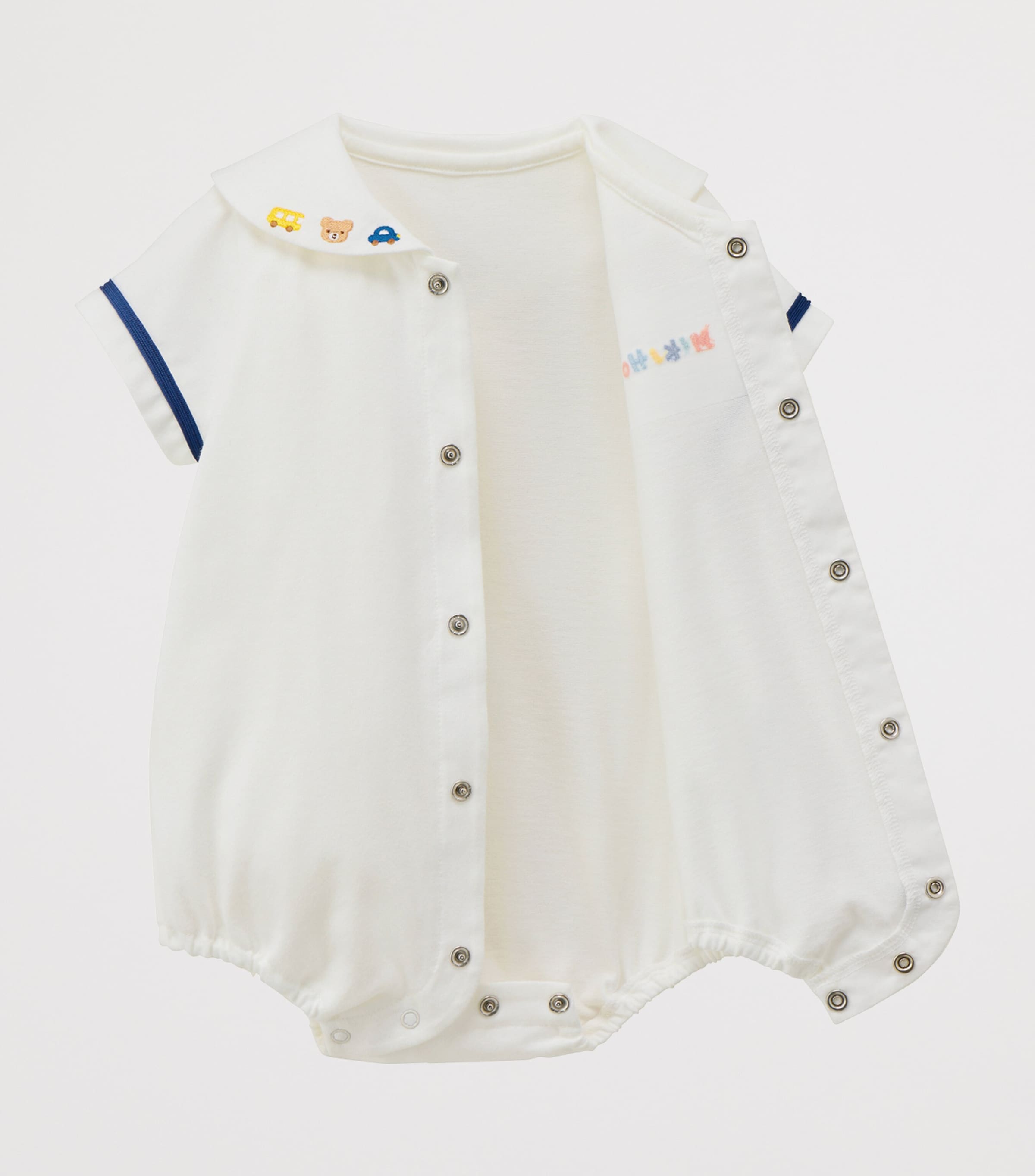 Miki House Cotton Embroidered Bodysuit (6-24 Months) Image 2
