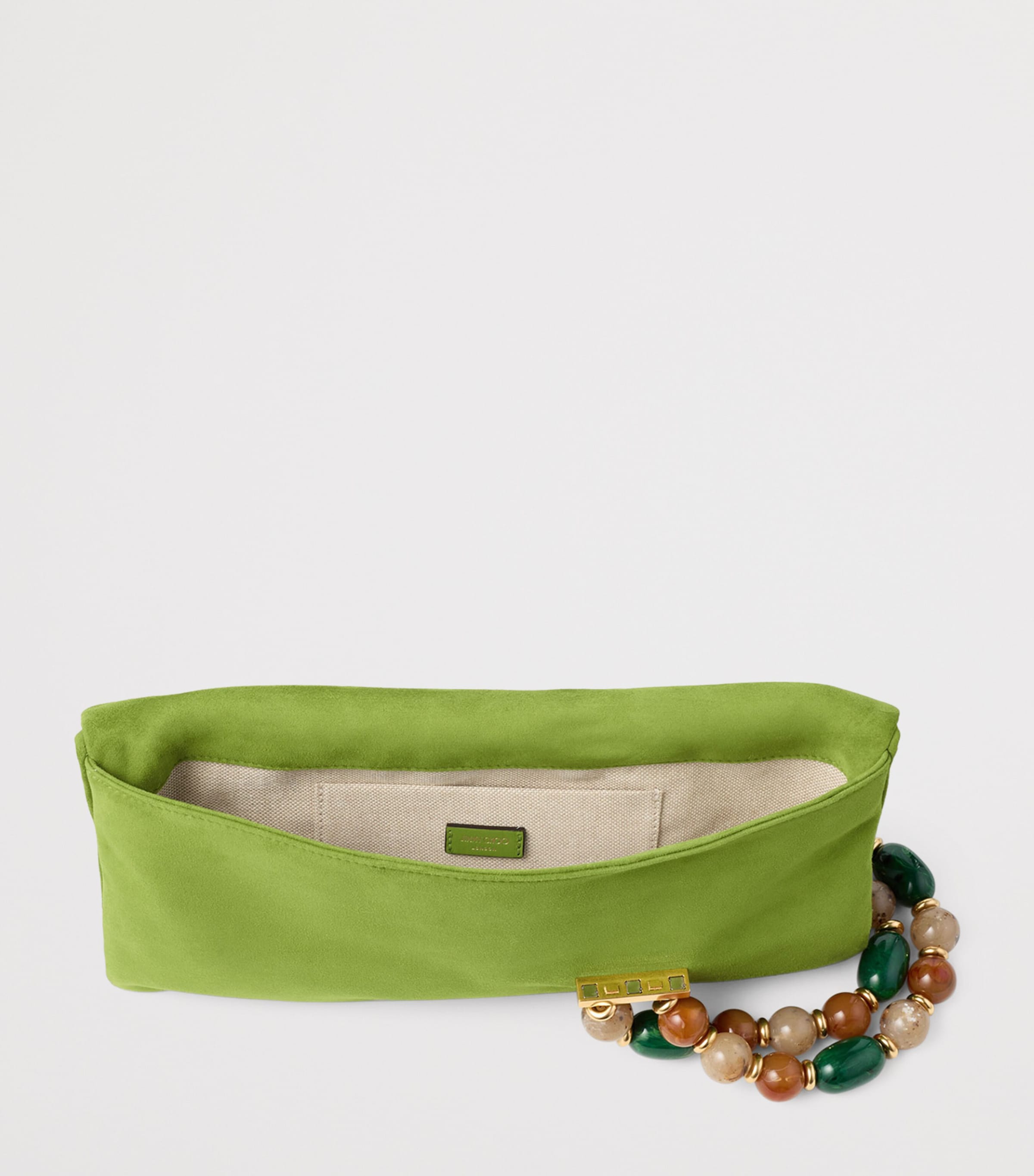 Jimmy Choo Zandra Lambskin Clutch Bag Clover/gold Image 4
