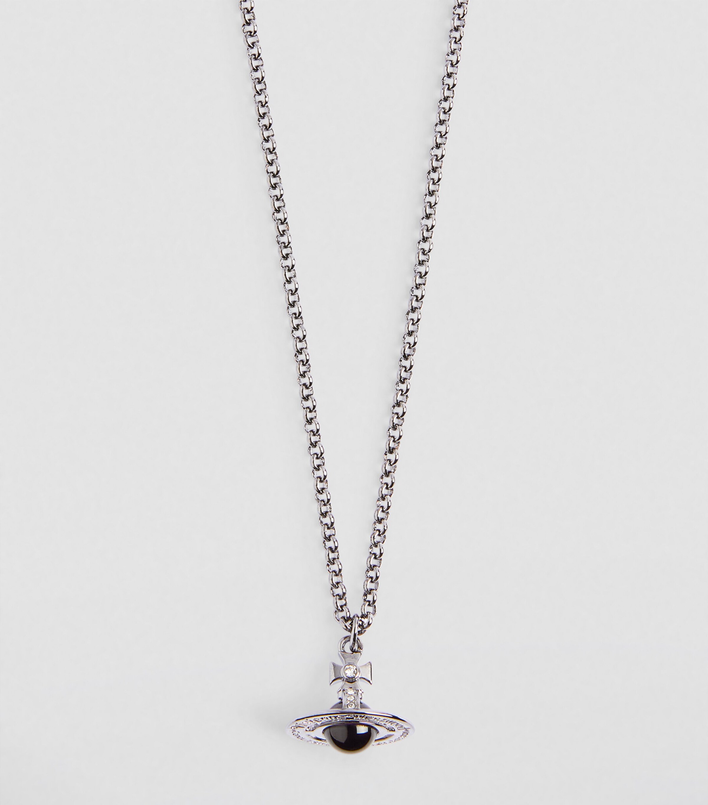 New Tiny Orb Pendant Necklace in Ruthenium | Vivienne Westwood®