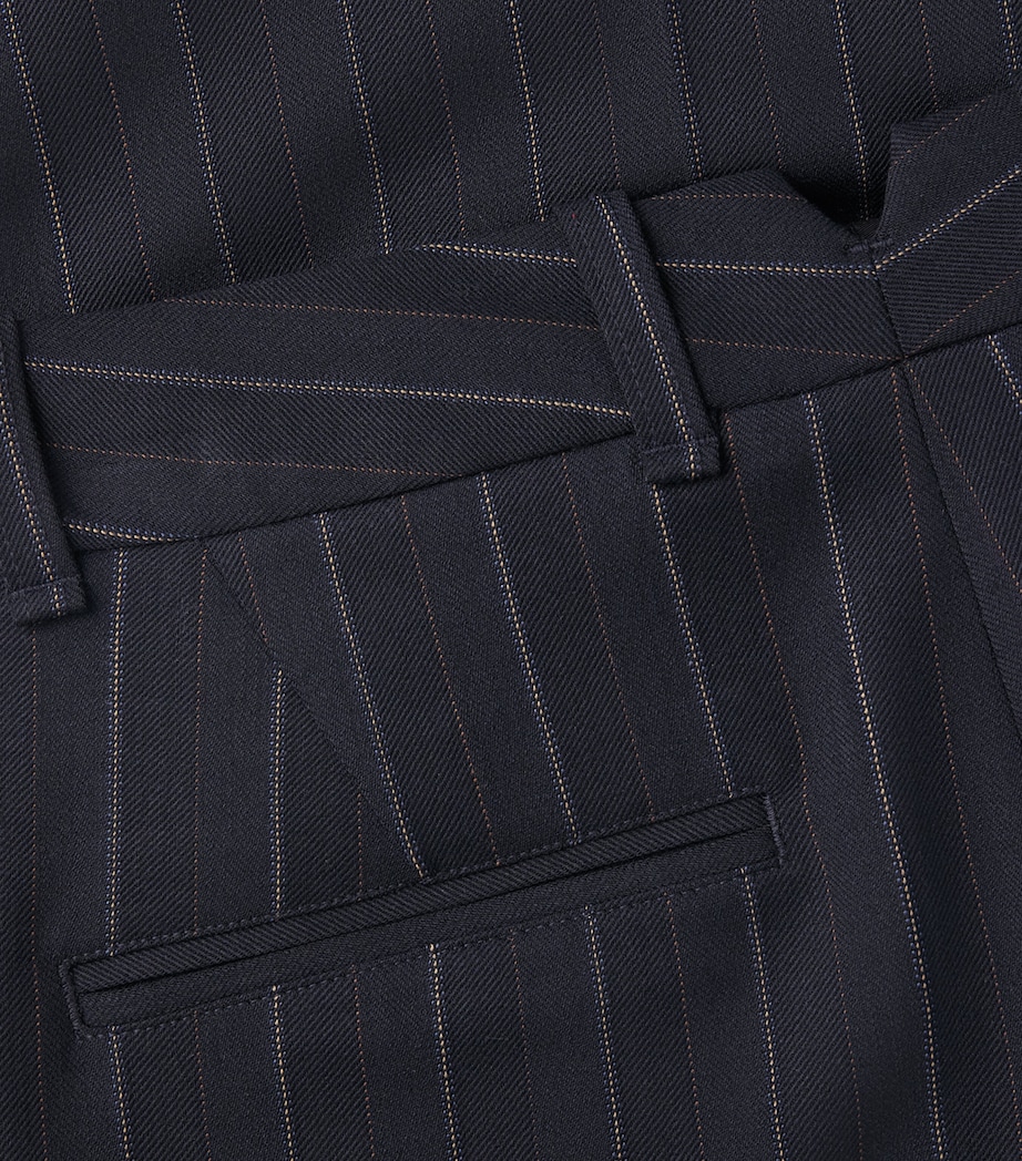 Rag & Bone Womens Pinstripe Wide-Leg Trousers Nvyst Image 6