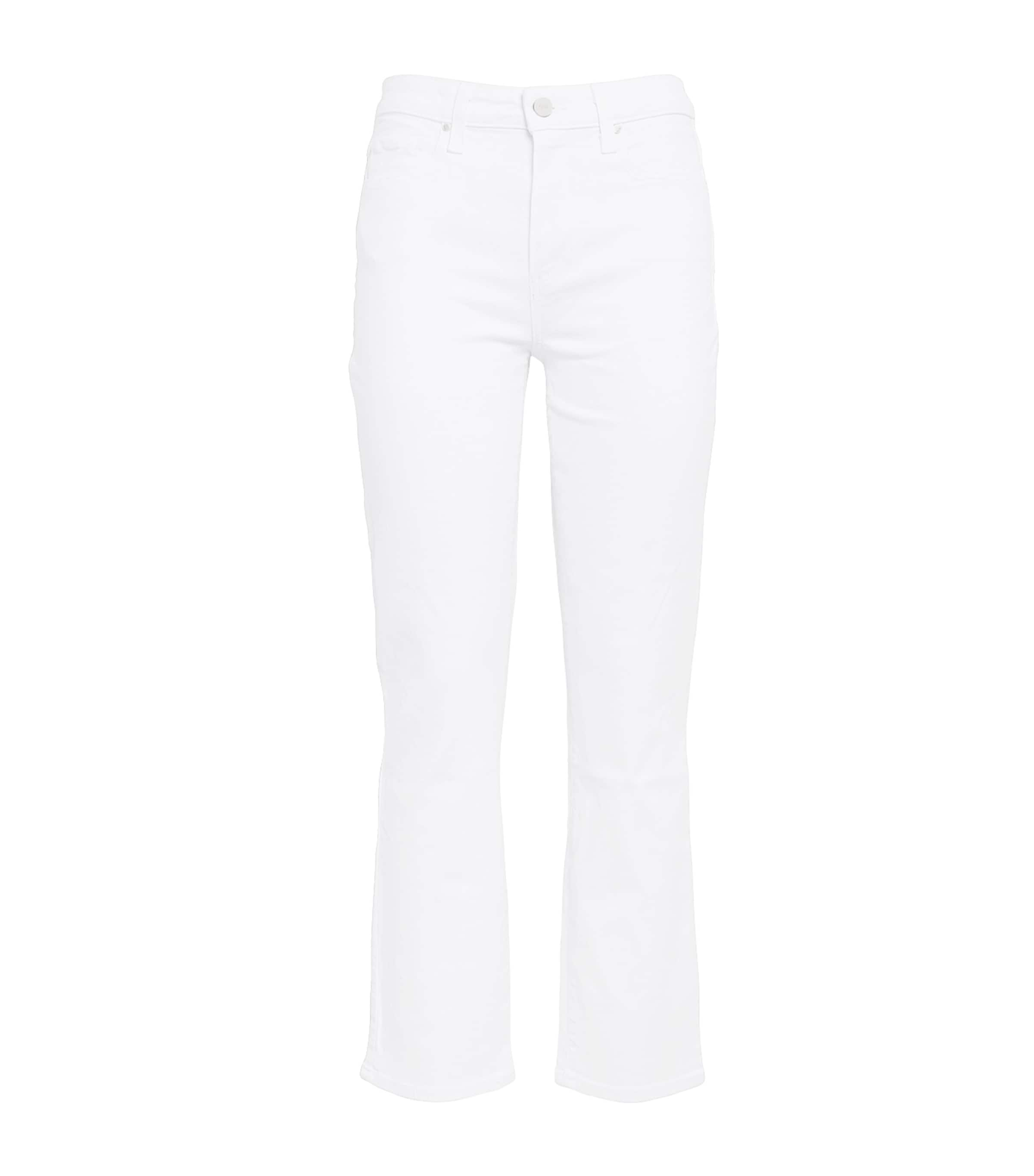 Shop Paige Cindy High-rise Straight Jeans In White