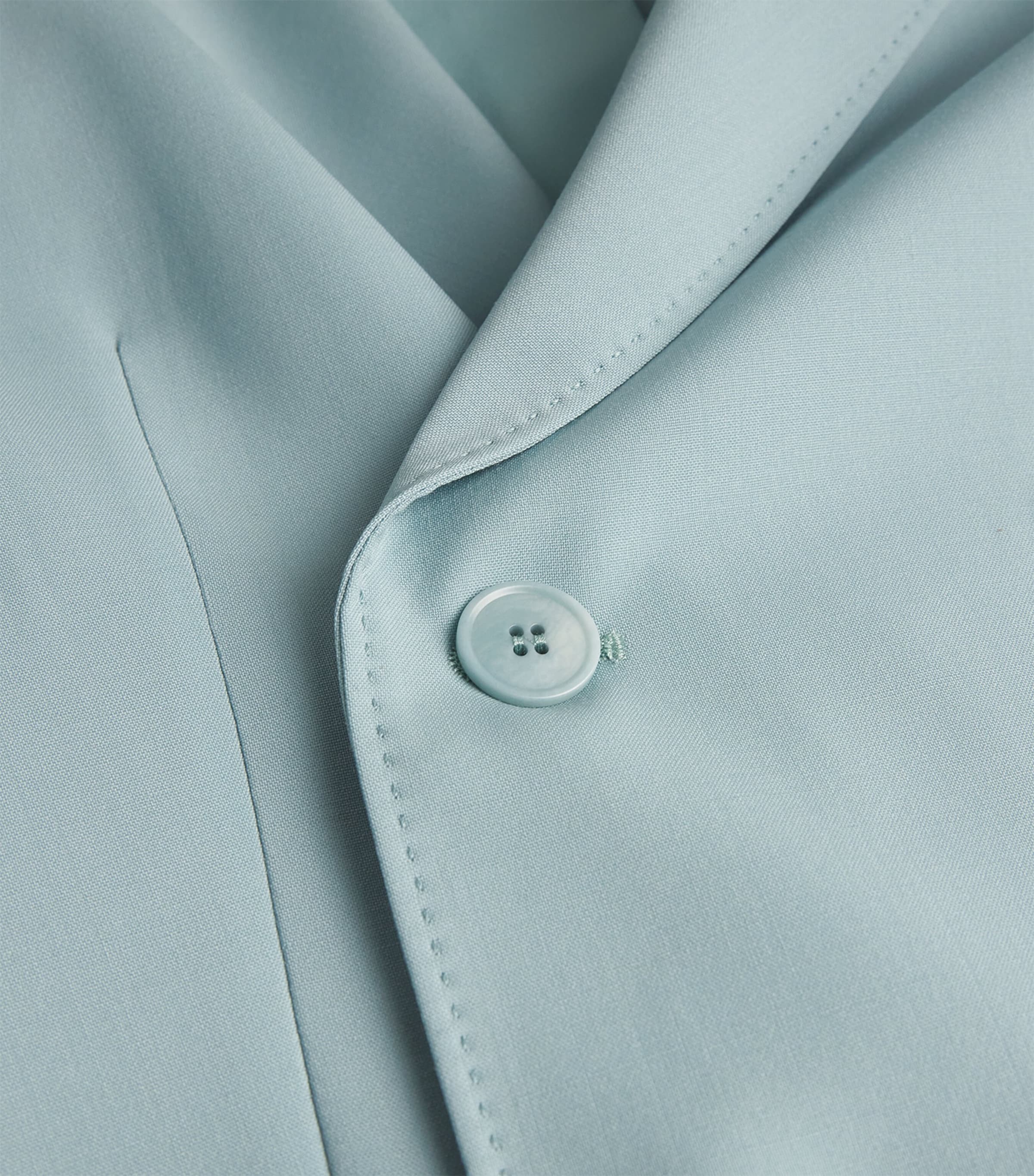 Wool Double-Breasted Blazer PASTEL GREEN Image 5