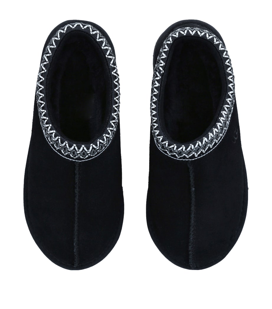 Leather Tasman Slippers BLACK Image 4