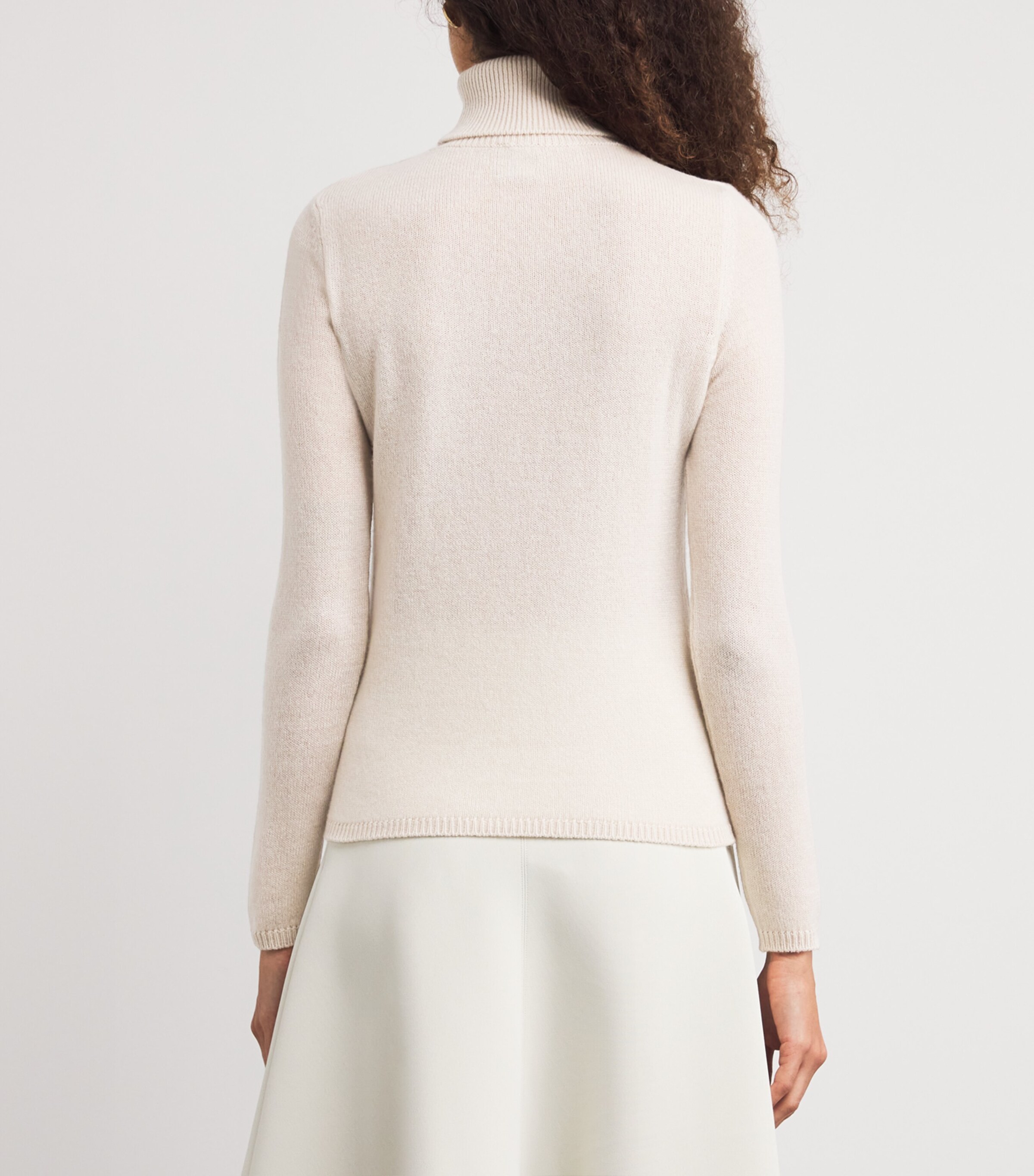 Eleventy Womens Cashmere Rollneck Sweater Sabbia Image 4