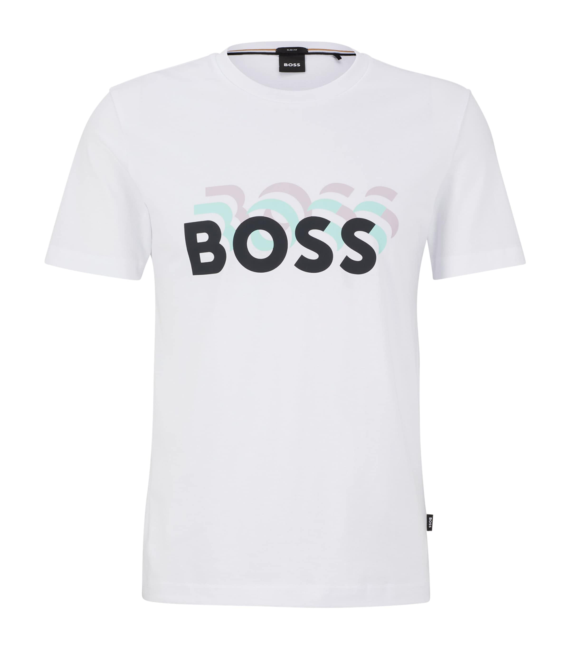 Shop Hugo Boss Logo Print T-shirt In White