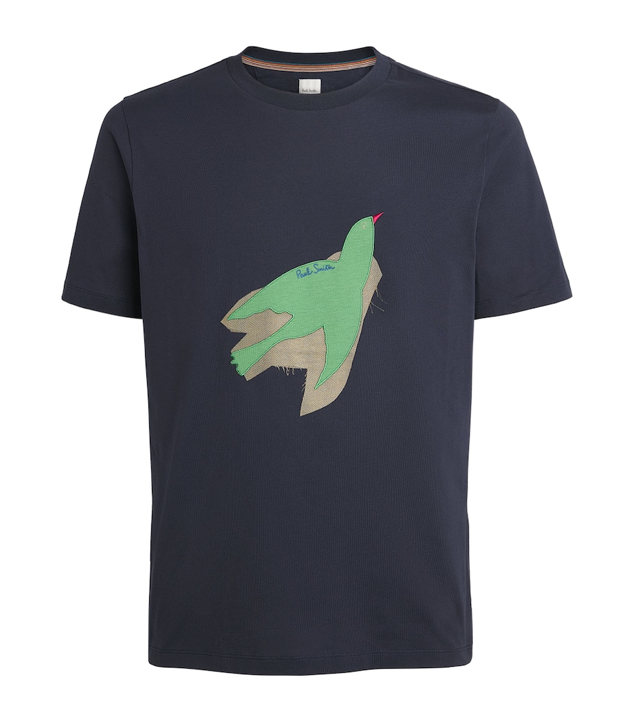 Paul Smith Mens Cotton Bird T-Shirt Image 1