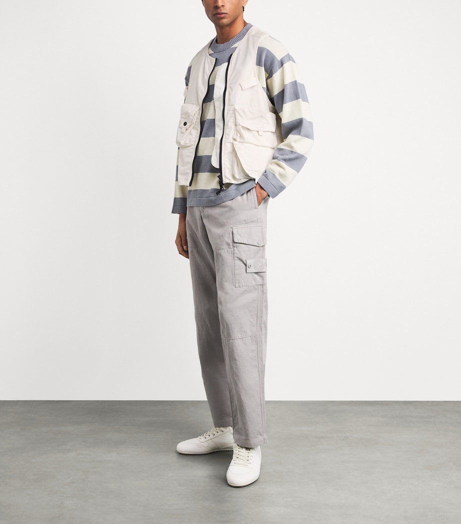 Stone Island Mens Ripstop Zip-Up Gilet Image 2