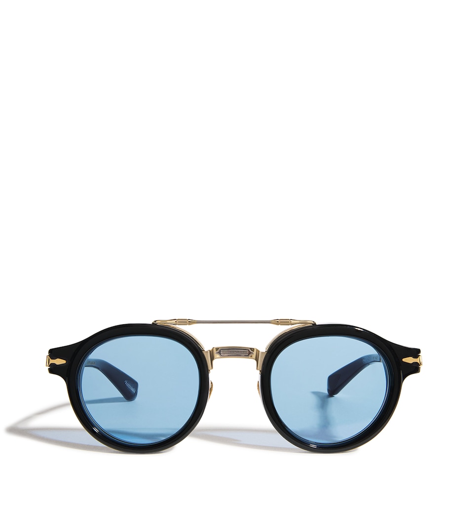 Acetate Delage Sunglasses 88-BLACK Image 1