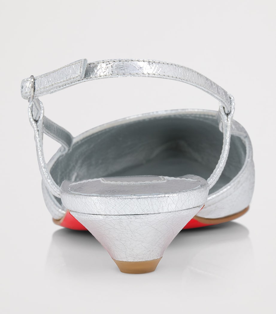 Miss Z Slingina Metallic Leather Pumps 25 S211 Image 7